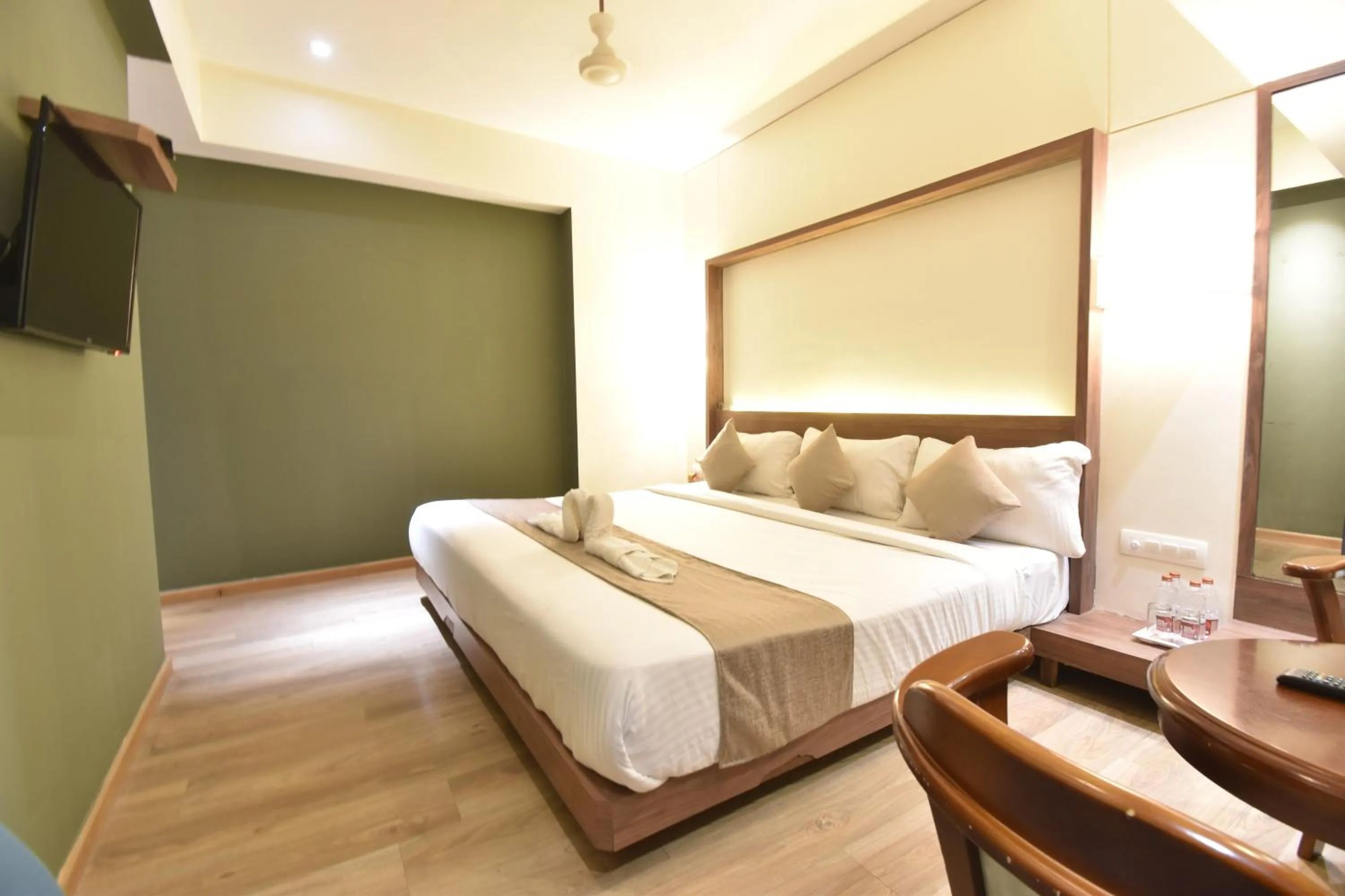 Photo of the whole room, Bed in The Aarya A Smart Business Hotel