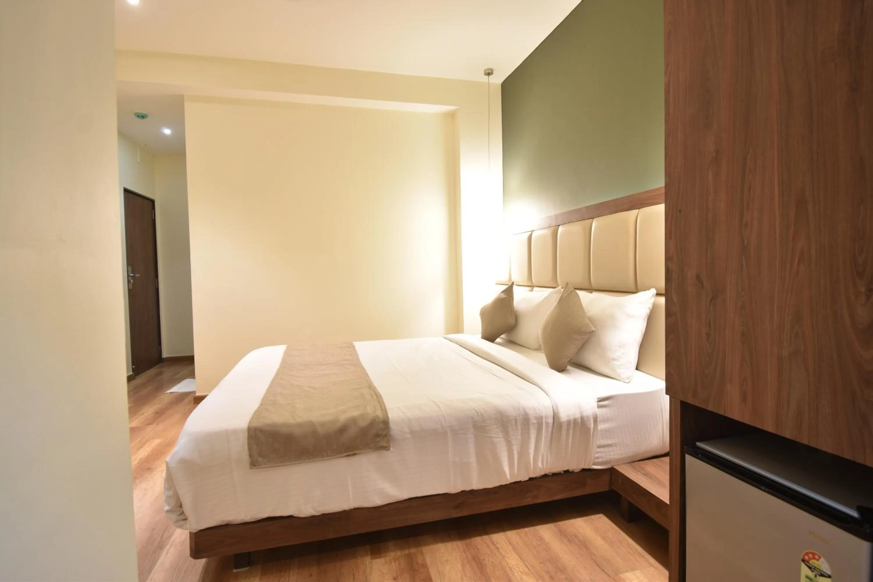 Photo of the whole room, Bed in The Aarya A Smart Business Hotel
