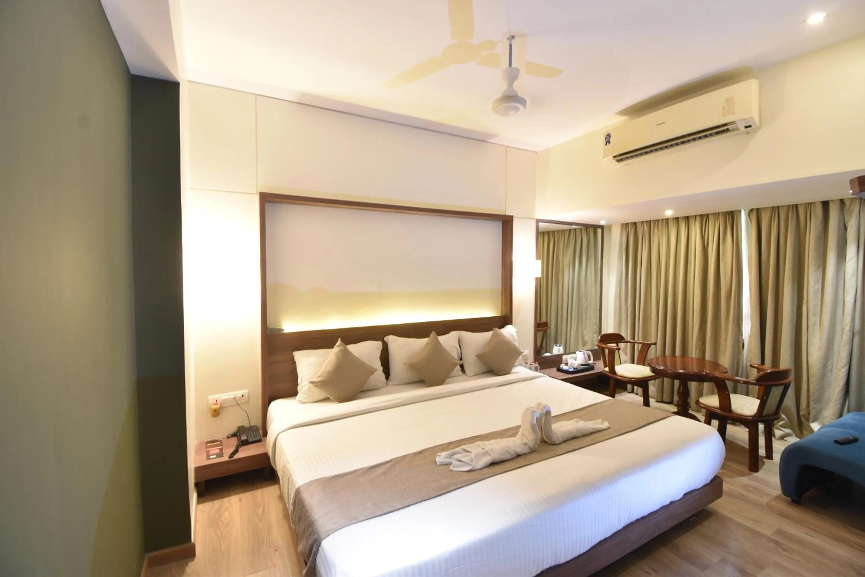 Photo of the whole room, Bed in The Aarya A Smart Business Hotel
