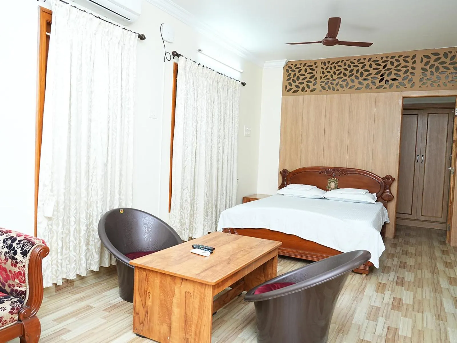 Bed in Virsaa Holiday Home