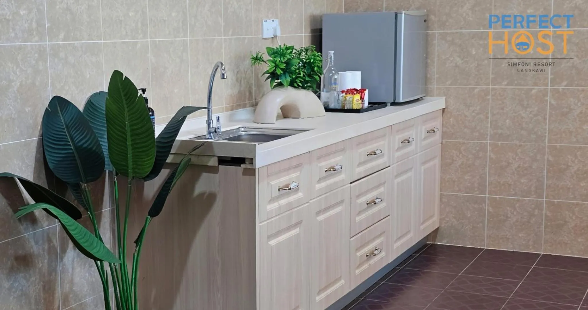 Kitchen or kitchenette in Simfoni Resort Langkawi by Perfect Host