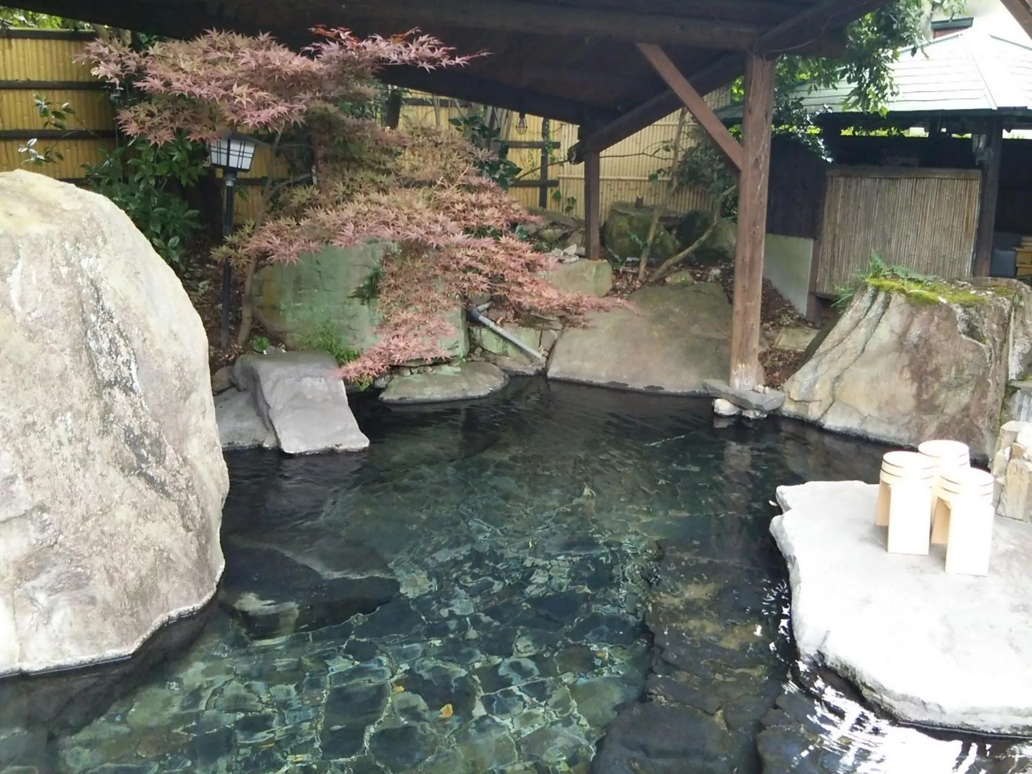 Hot Spring Bath in Pension Yufuin