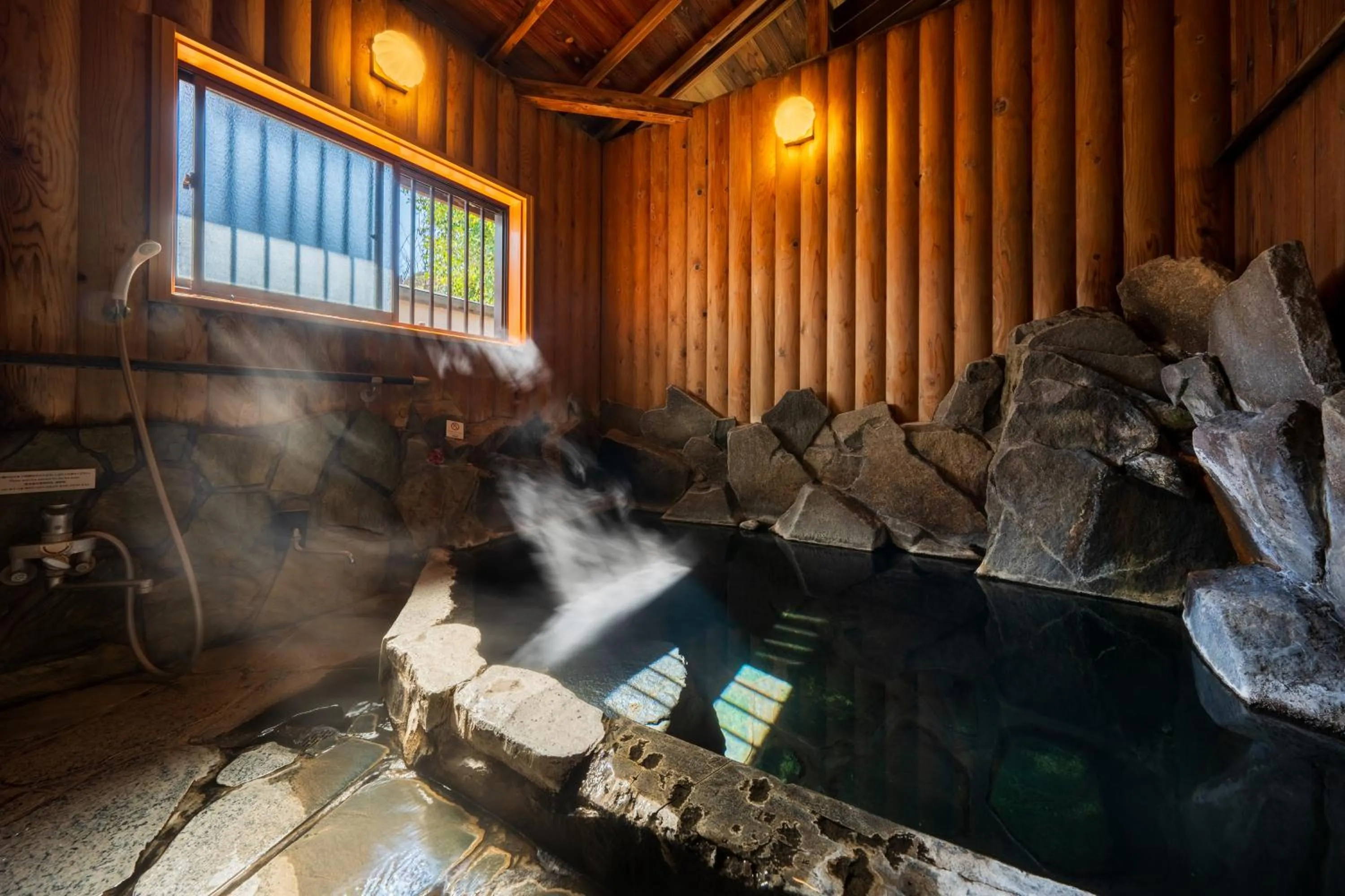 Hot Spring Bath in Pension Yufuin