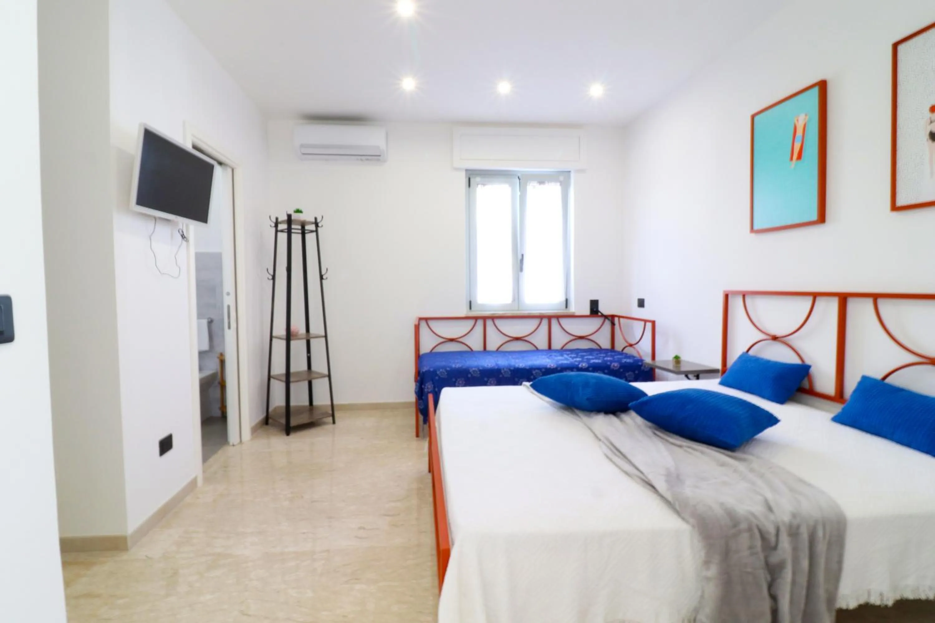 Bed in Casa Malika Space, Comfort Mediterranean Charm in the Heart of Otranto