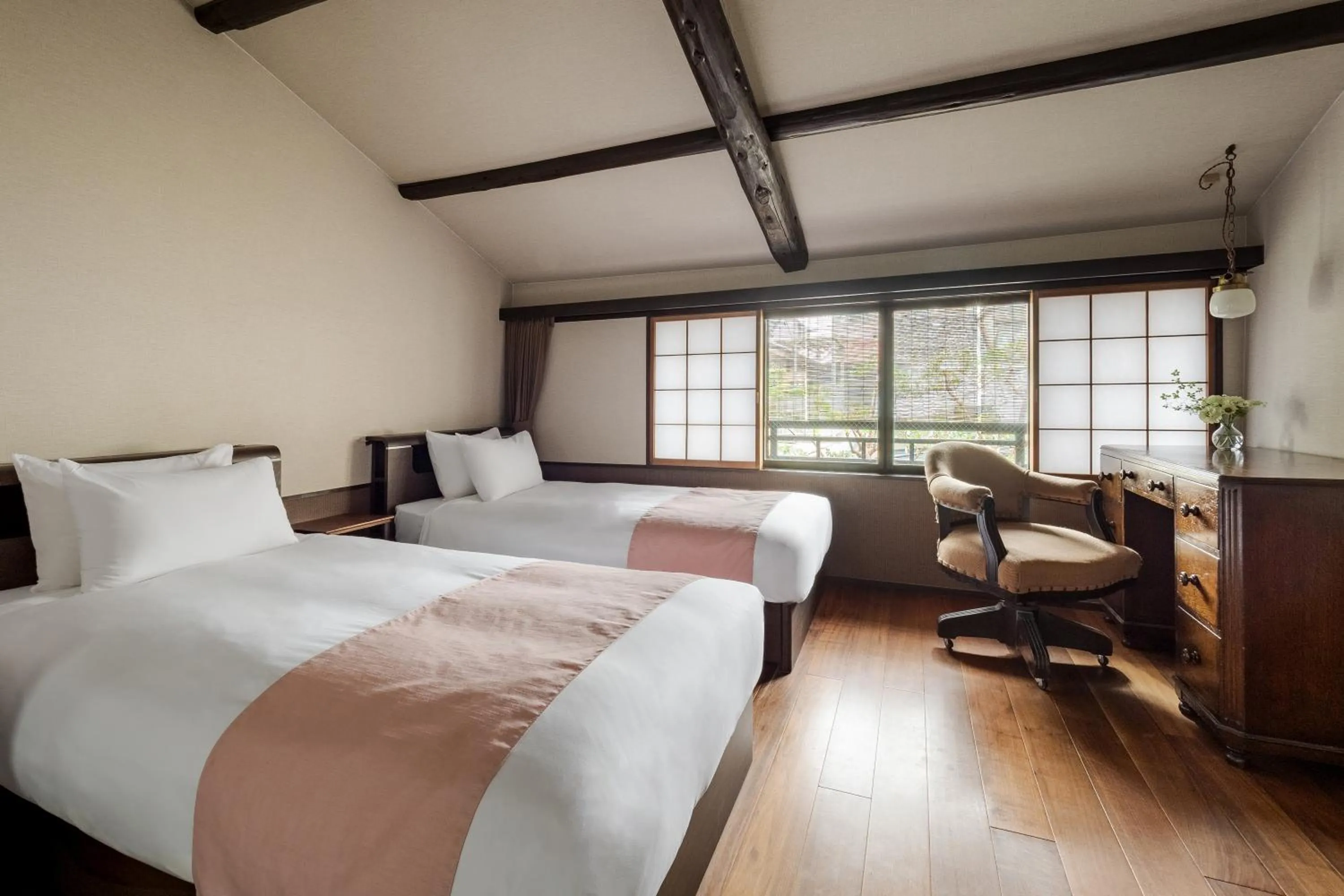 Bed in Momohana an Machiya House