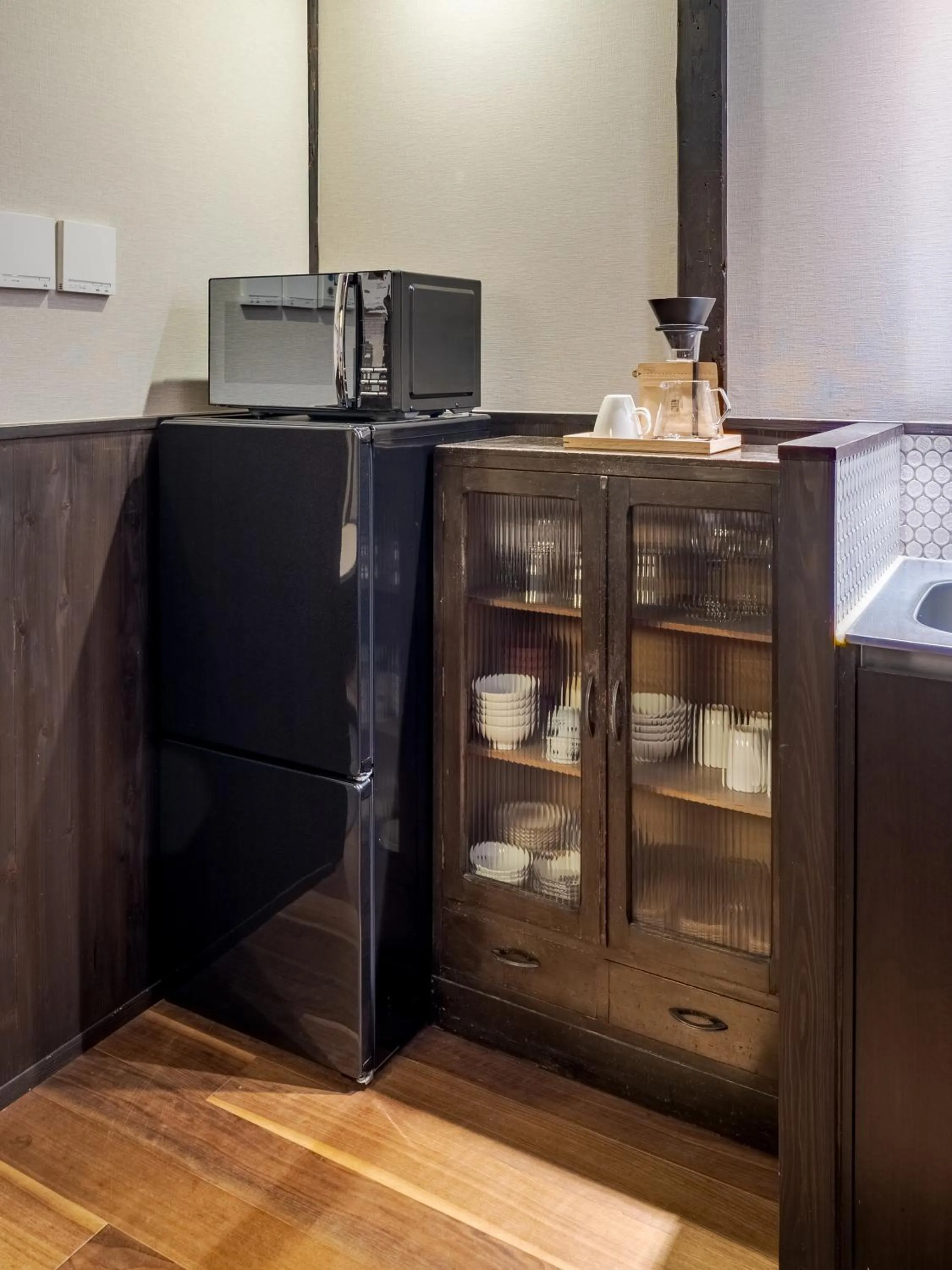 Kitchen or kitchenette in Momohana an Machiya House