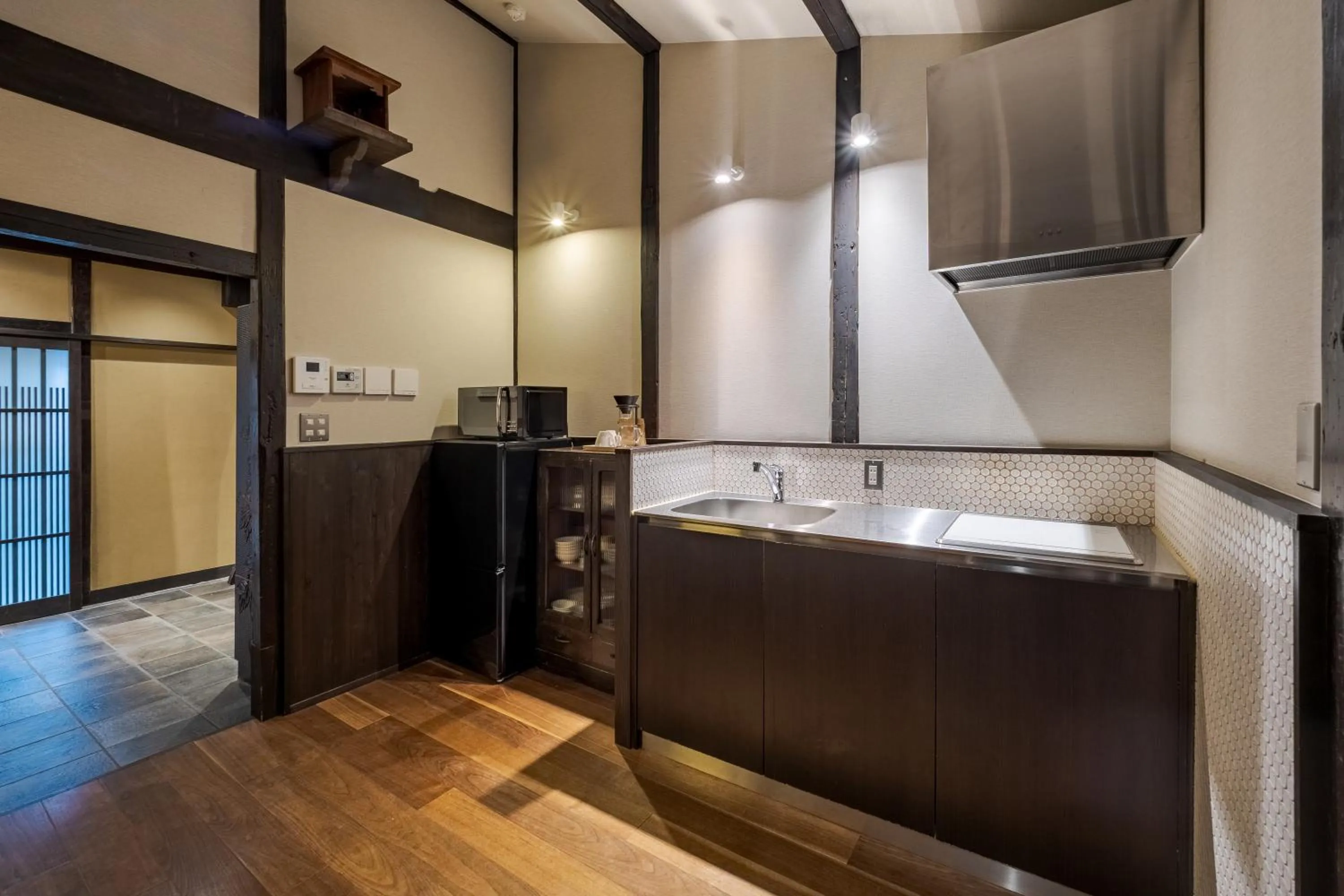 Kitchen or kitchenette in Momohana an Machiya House