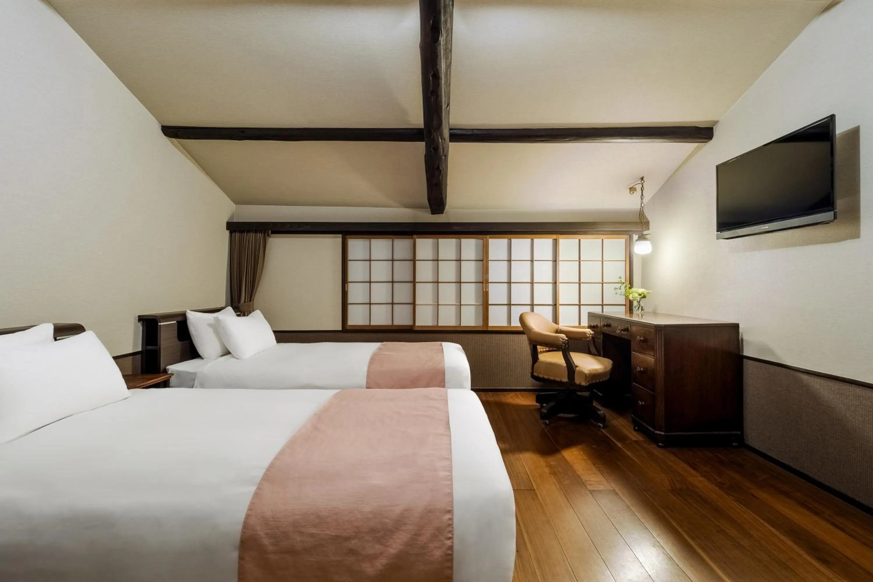 Bed in Momohana an Machiya House