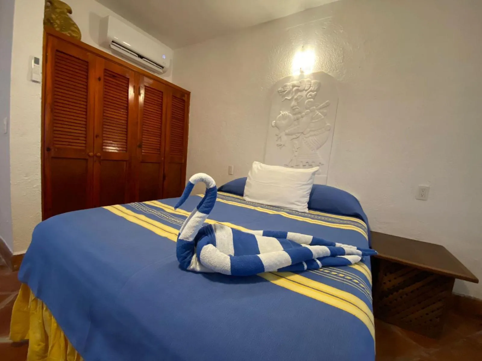 Bed in Casa Cenote Hotel