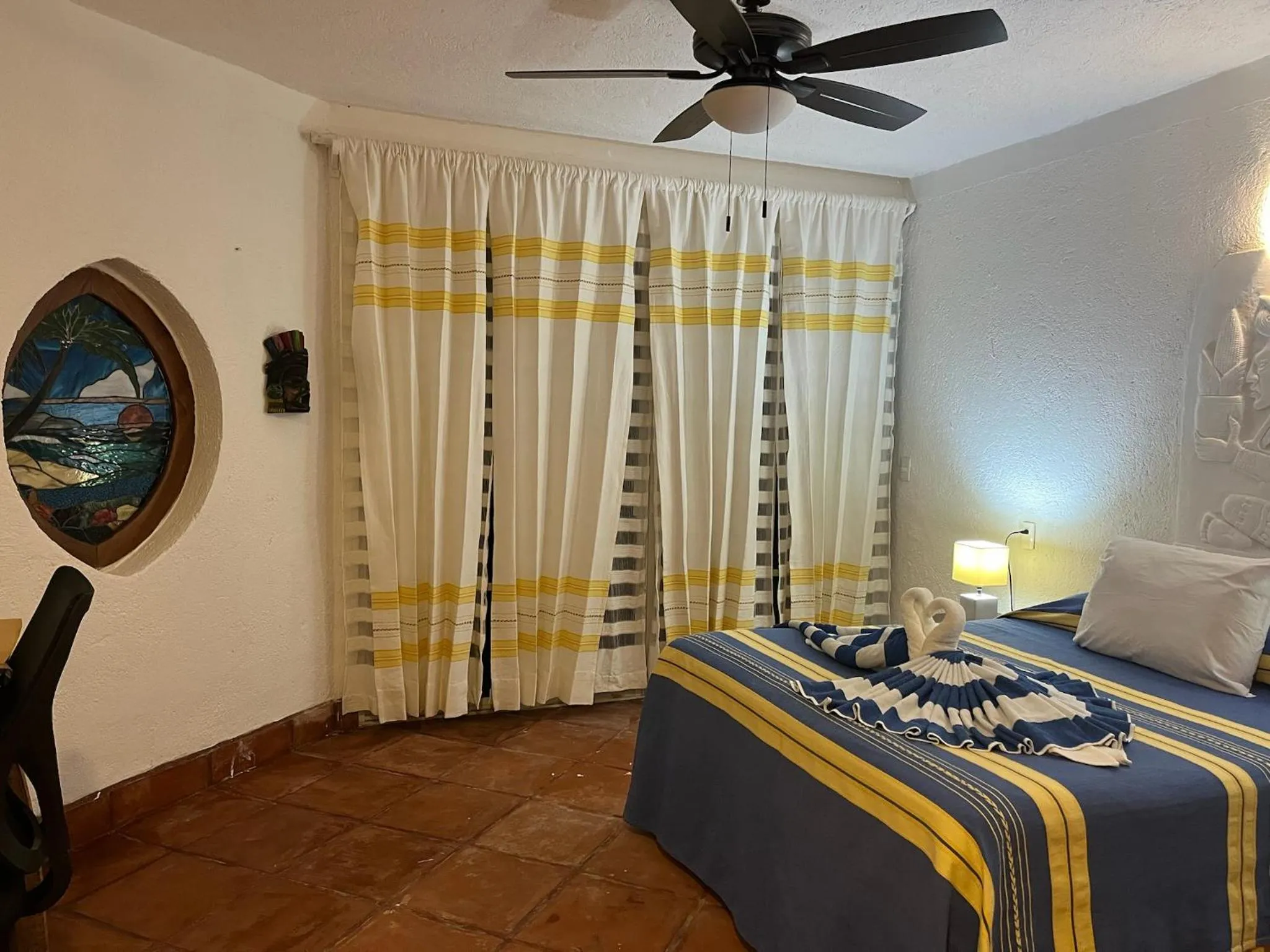 Bed in Casa Cenote Hotel