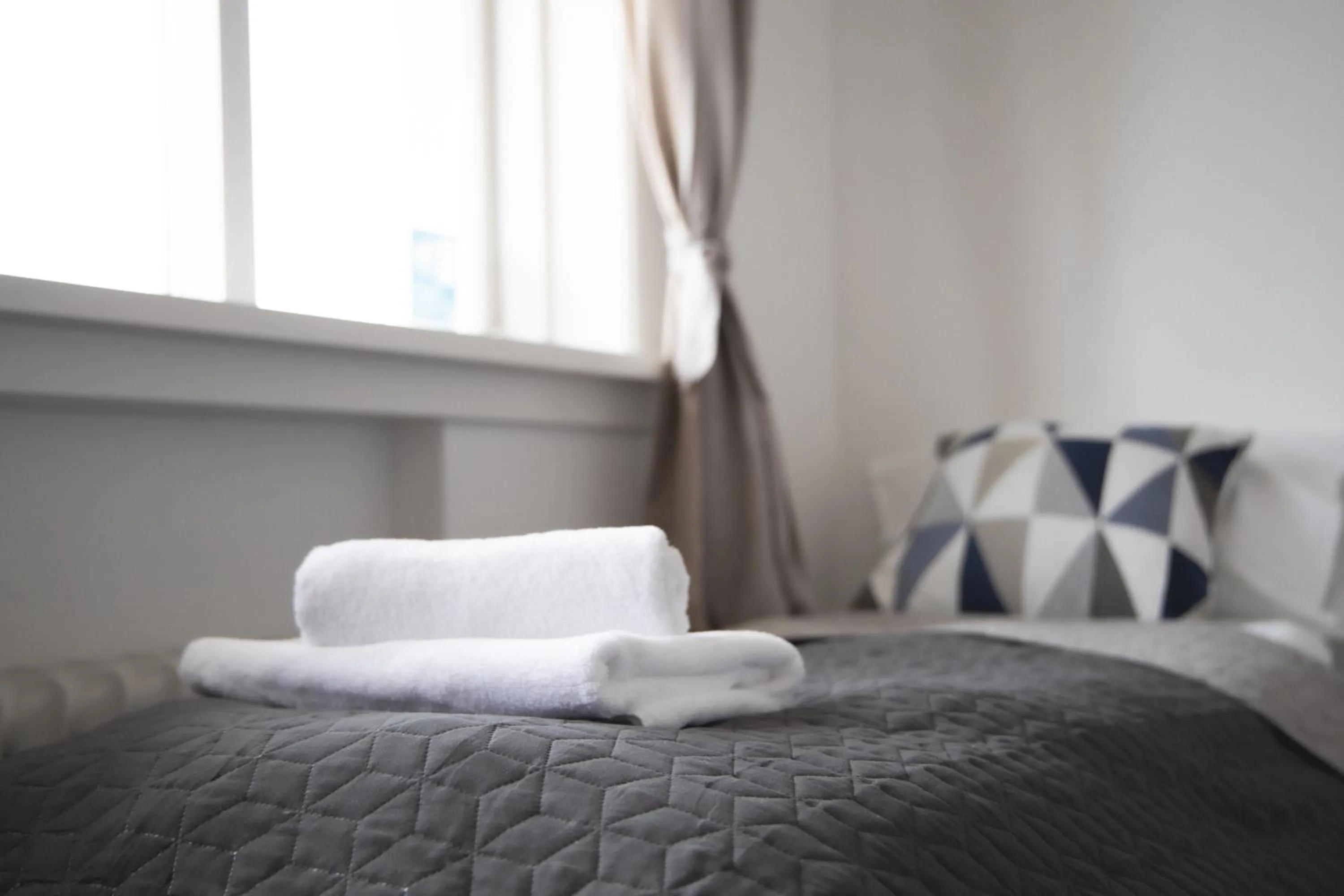 Bed in Setrið Guesthouse