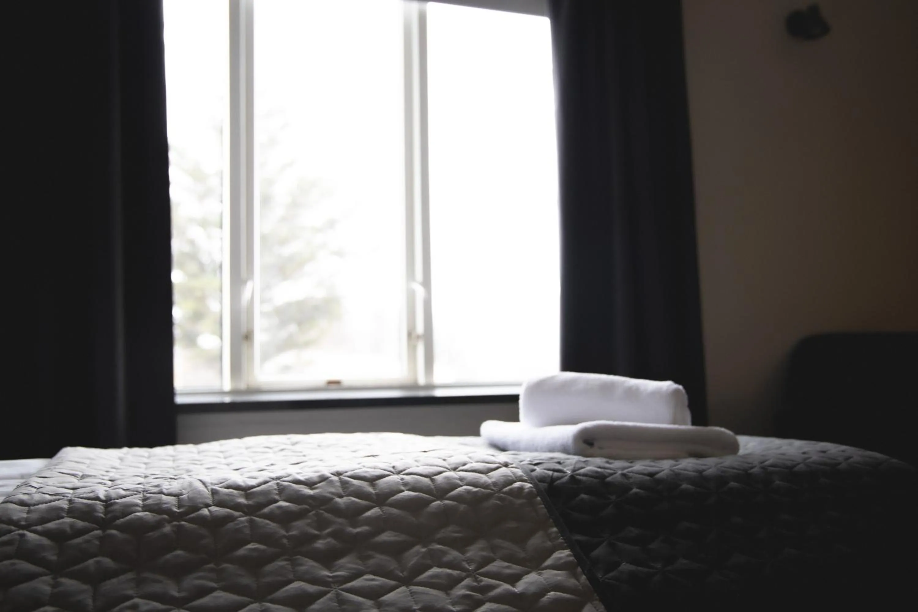 Bed in Setrið Guesthouse