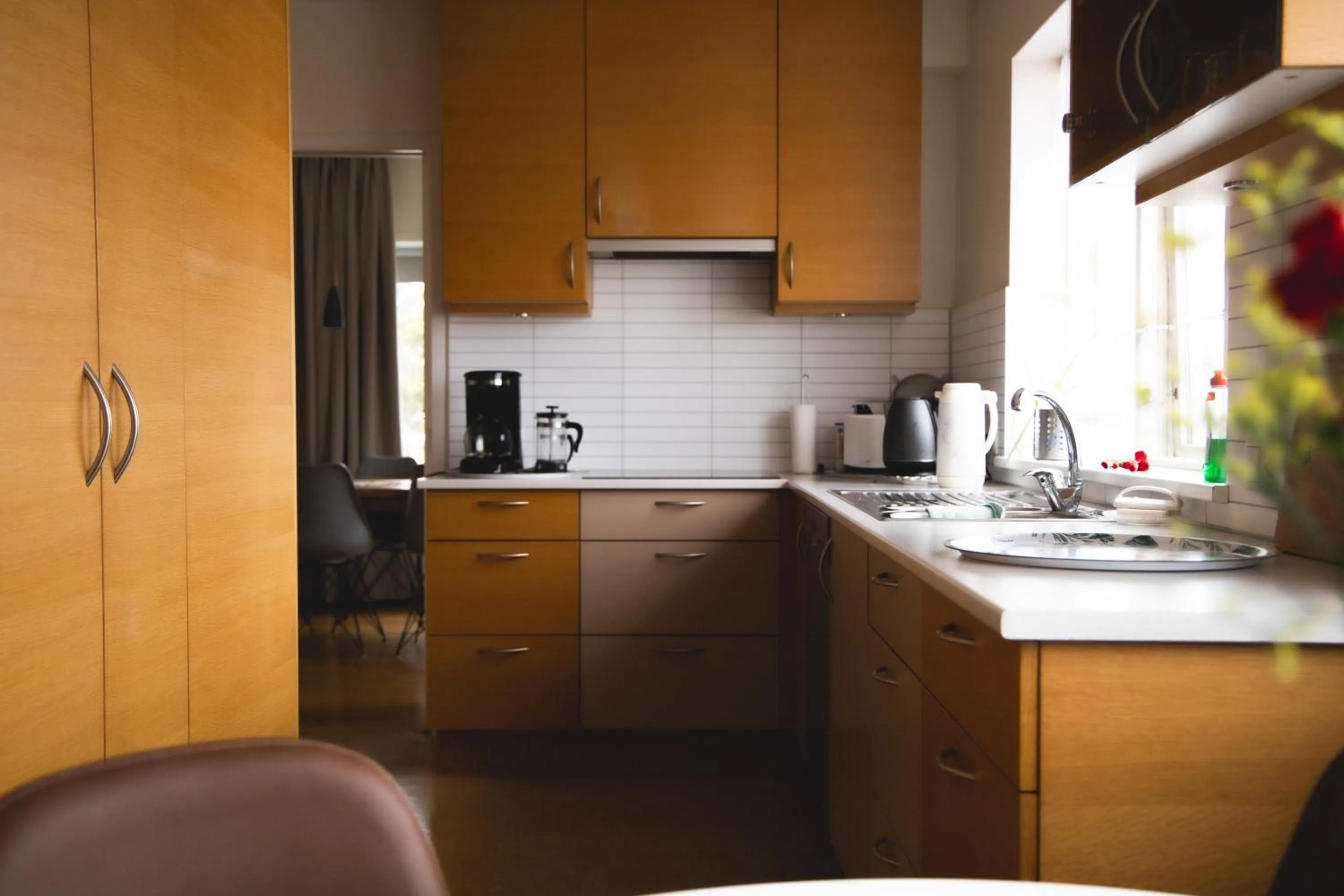 Coffee/tea facilities in Setrið Guesthouse