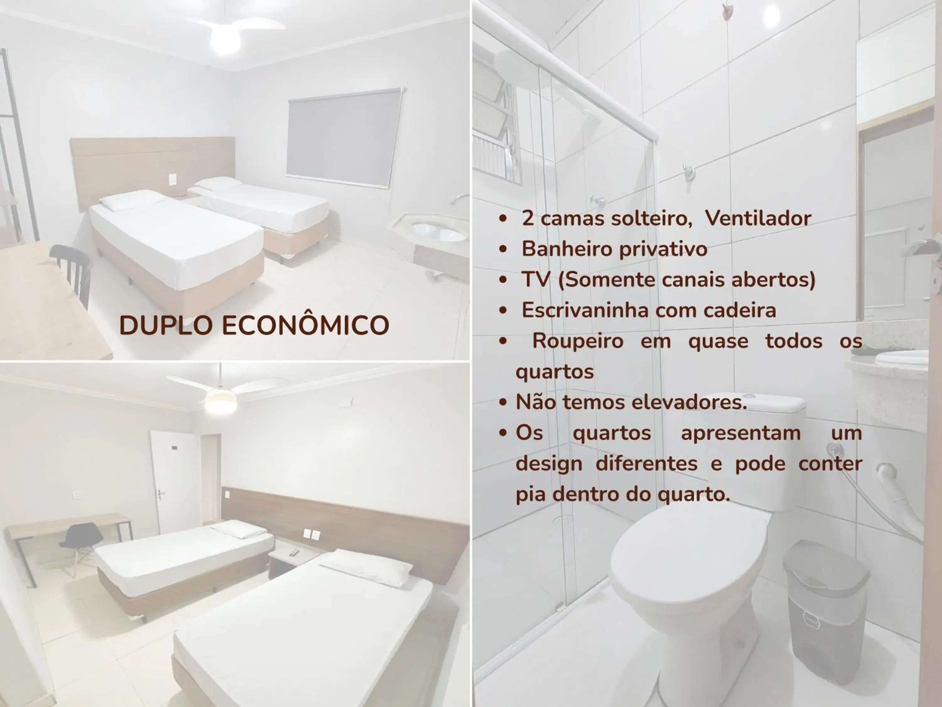 Budget Double Room with fan in HLN Hotel - Expo - Anhembi Budget Double Room with fan in HLN Hotel - Expo - Anhembi