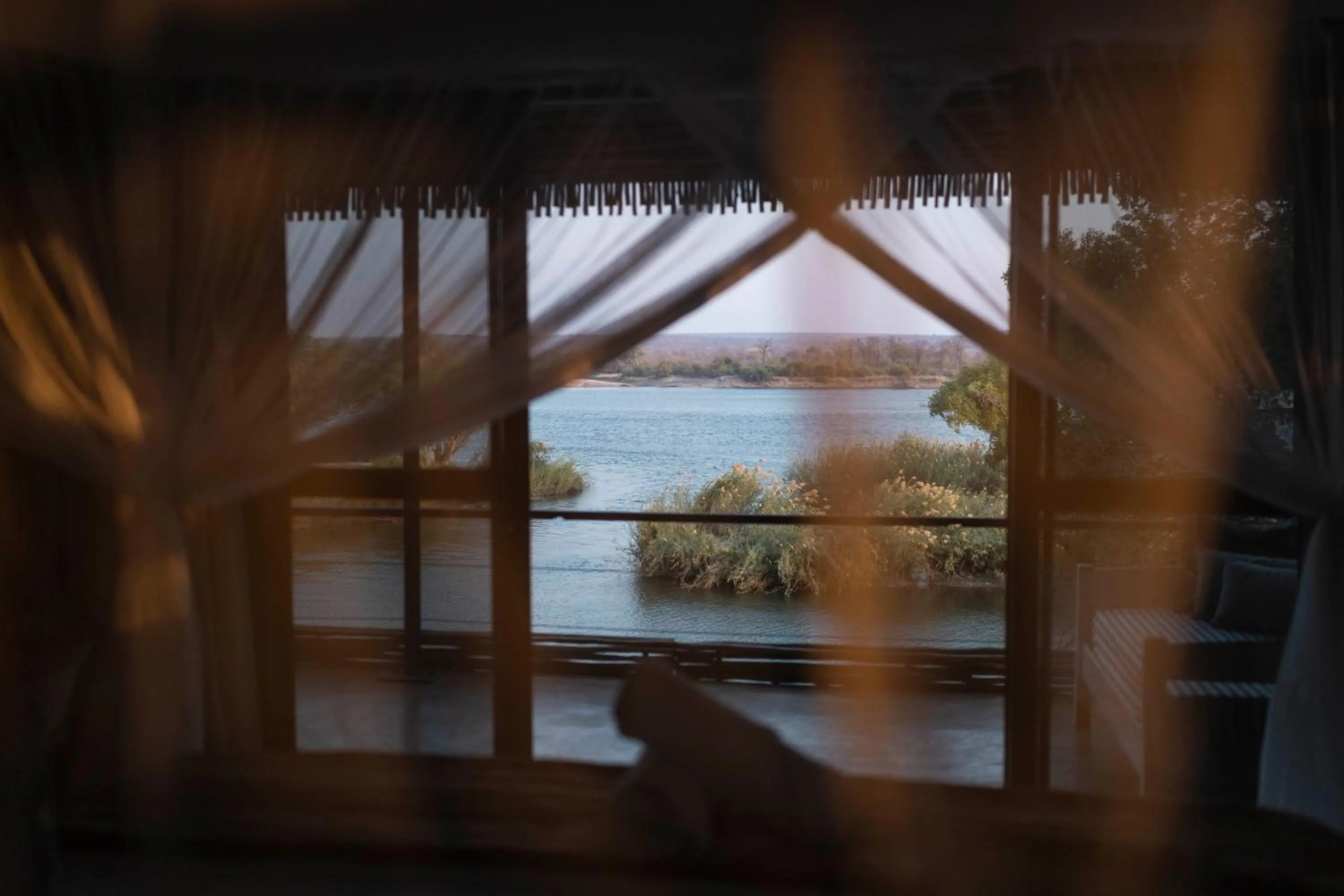 Natural landscape in Zambezi Dusk River Facing-all inclusive-Luxury Accommodation