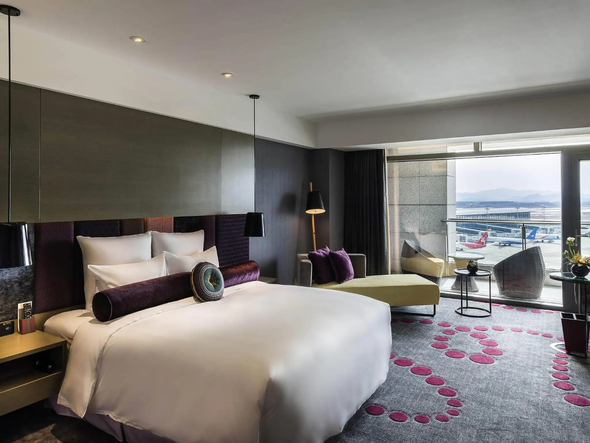 Bedroom, Bed in Pullman Nanjing Lukou Airport