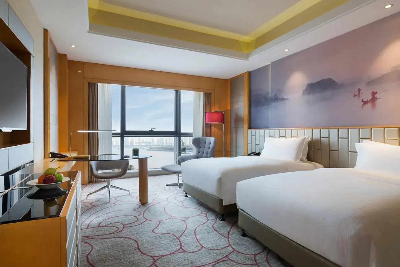 Deluxe Double Room with River or Park View in Pullman Wenzhou Deluxe Double Room with River or Park View in Pullman Wenzhou