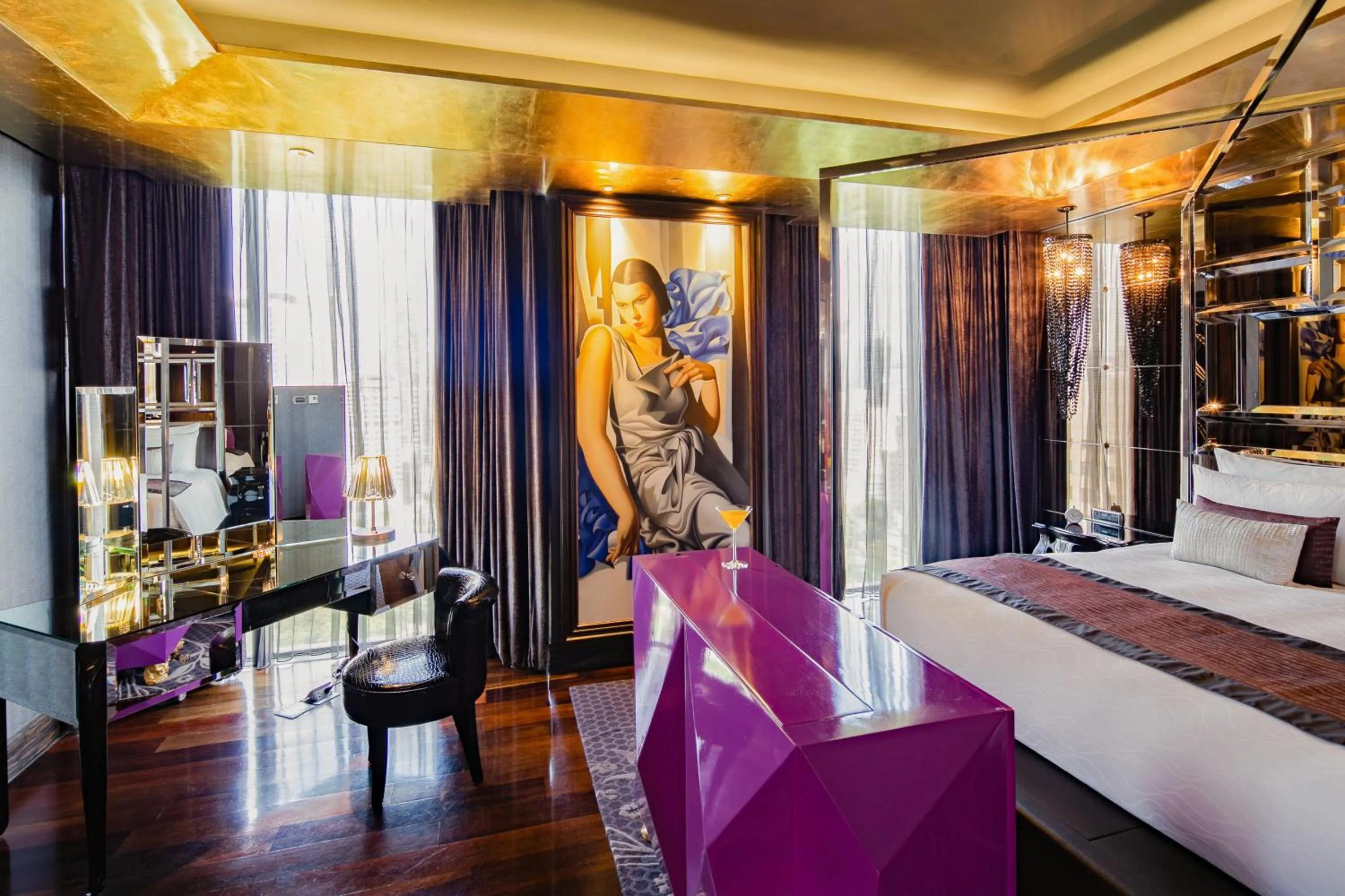 Photo of the whole room, Bed in Hotel Indigo Bangkok Wireless Road by IHG