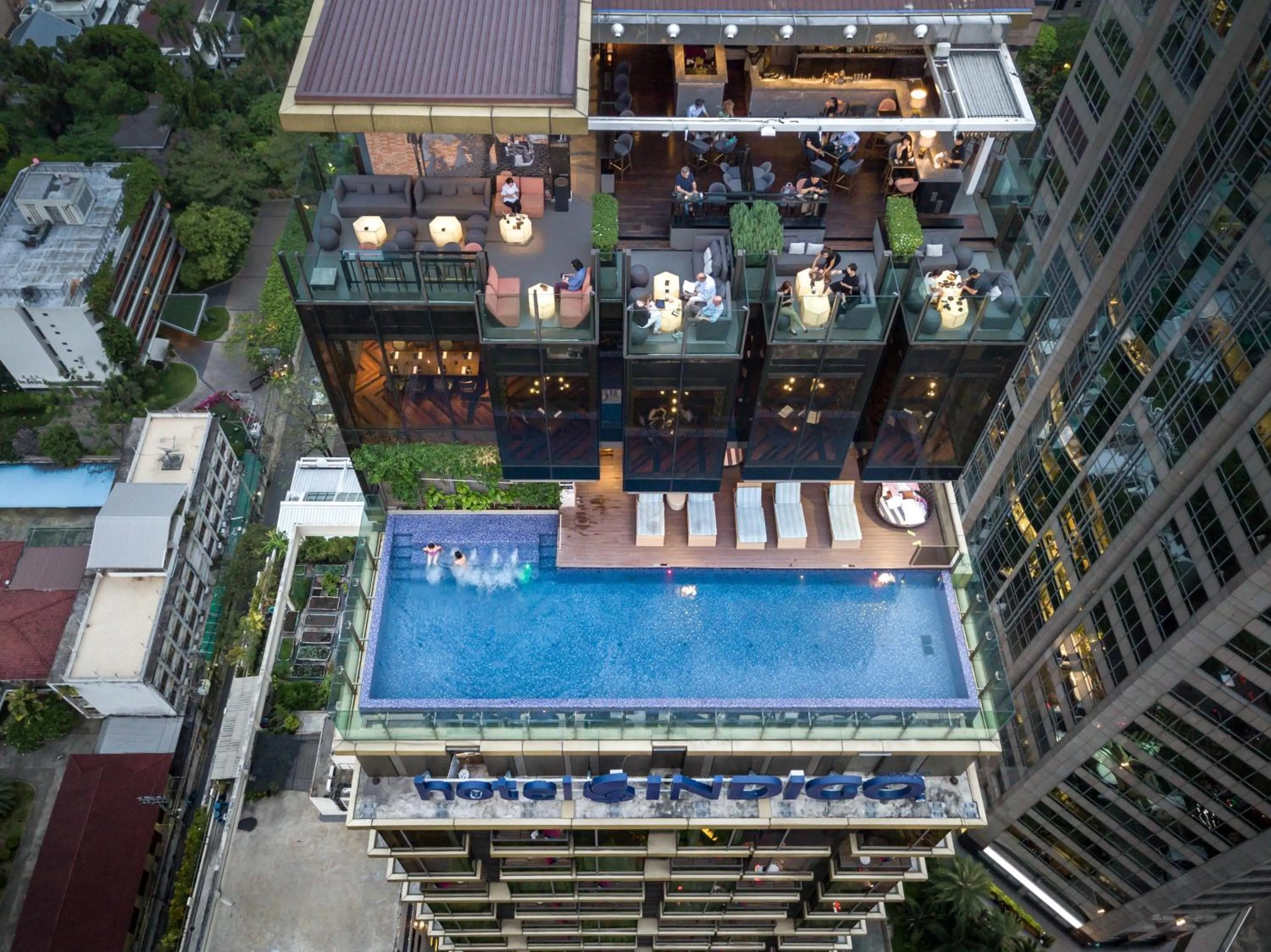 Swimming pool in Hotel Indigo Bangkok Wireless Road by IHG