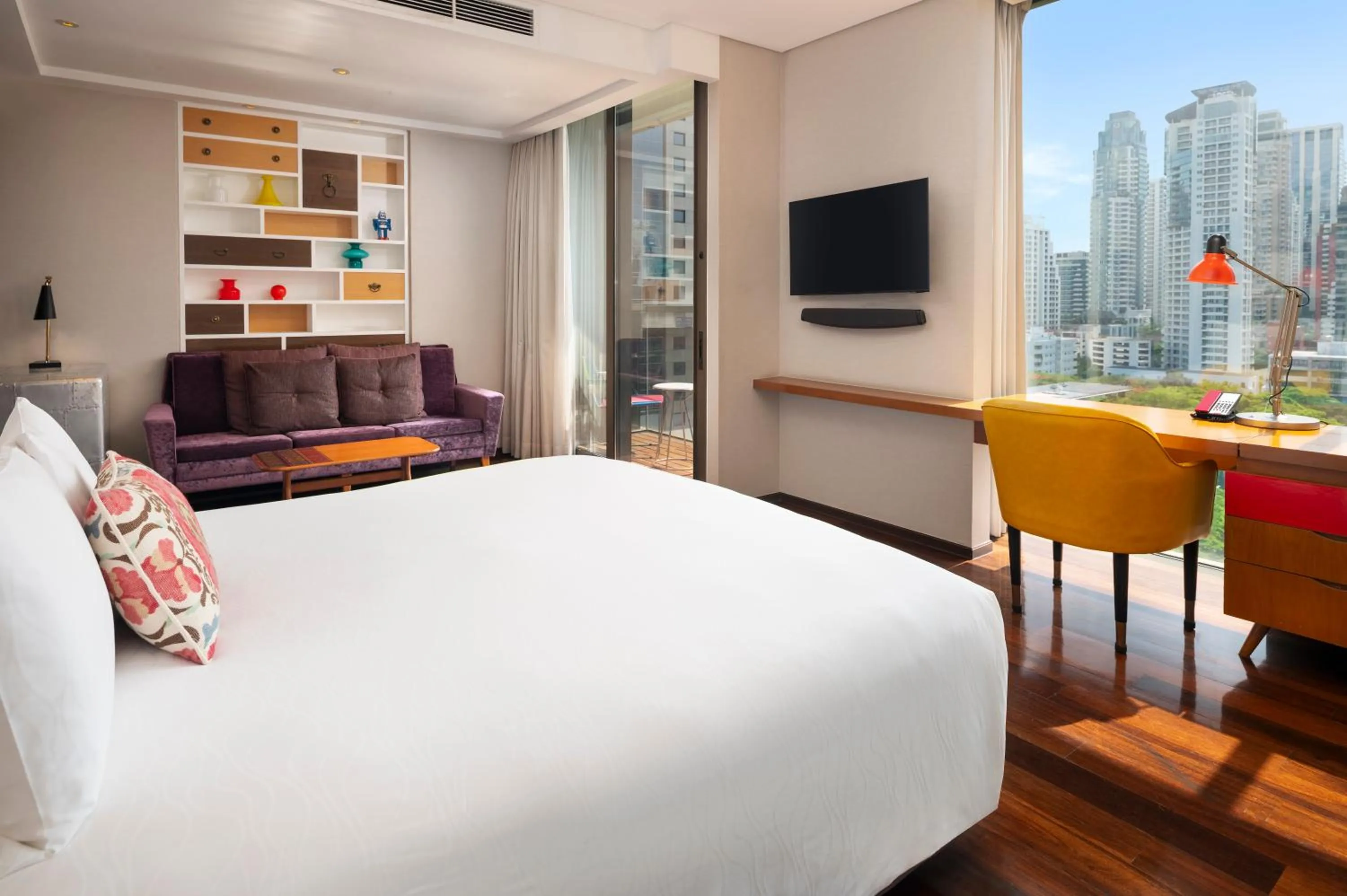 Bed in Hotel Indigo Bangkok Wireless Road by IHG