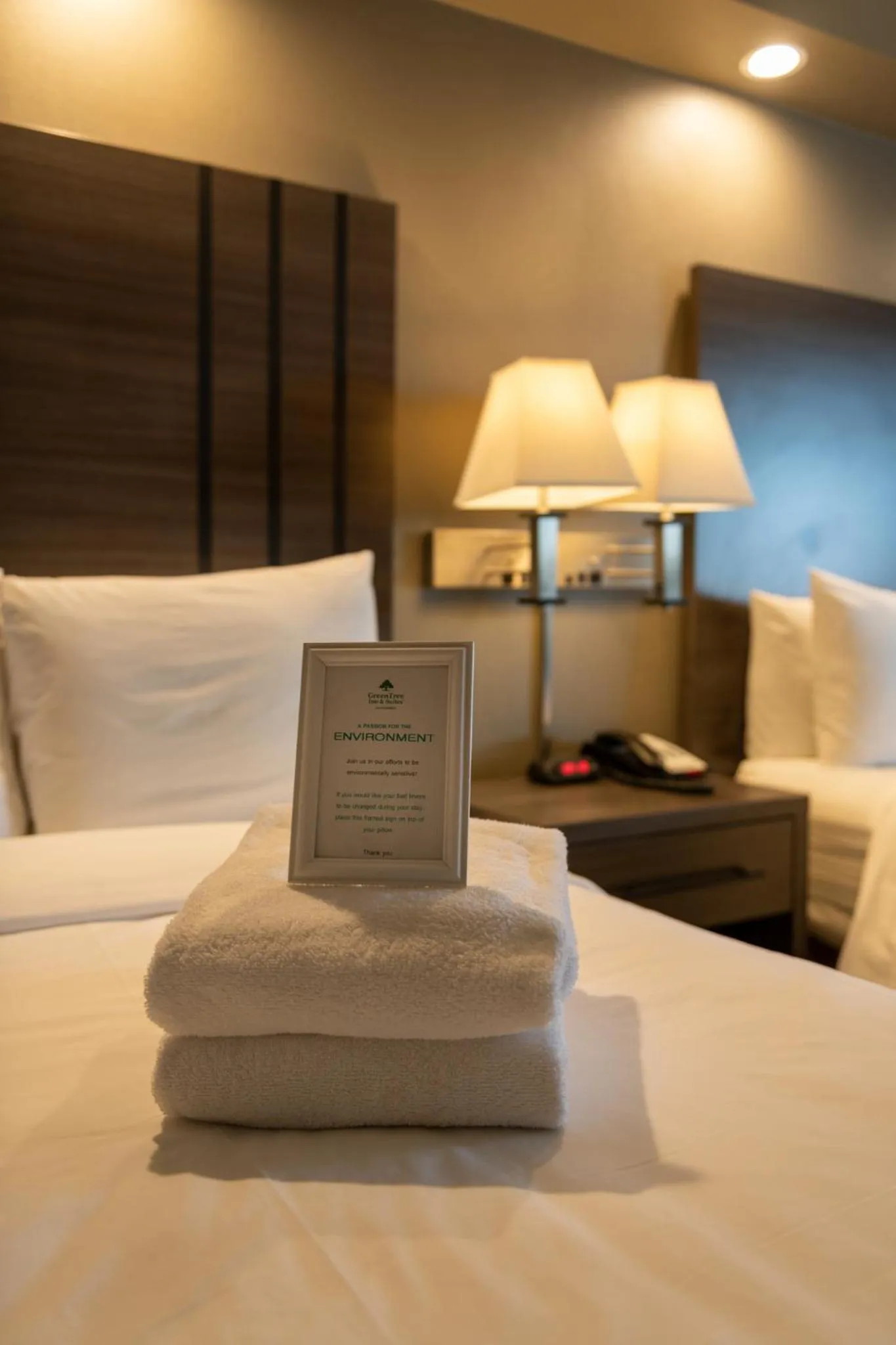 towels, Bed in GreenTree Inn & Suites Los Angeles - Alhambra - Pasadena