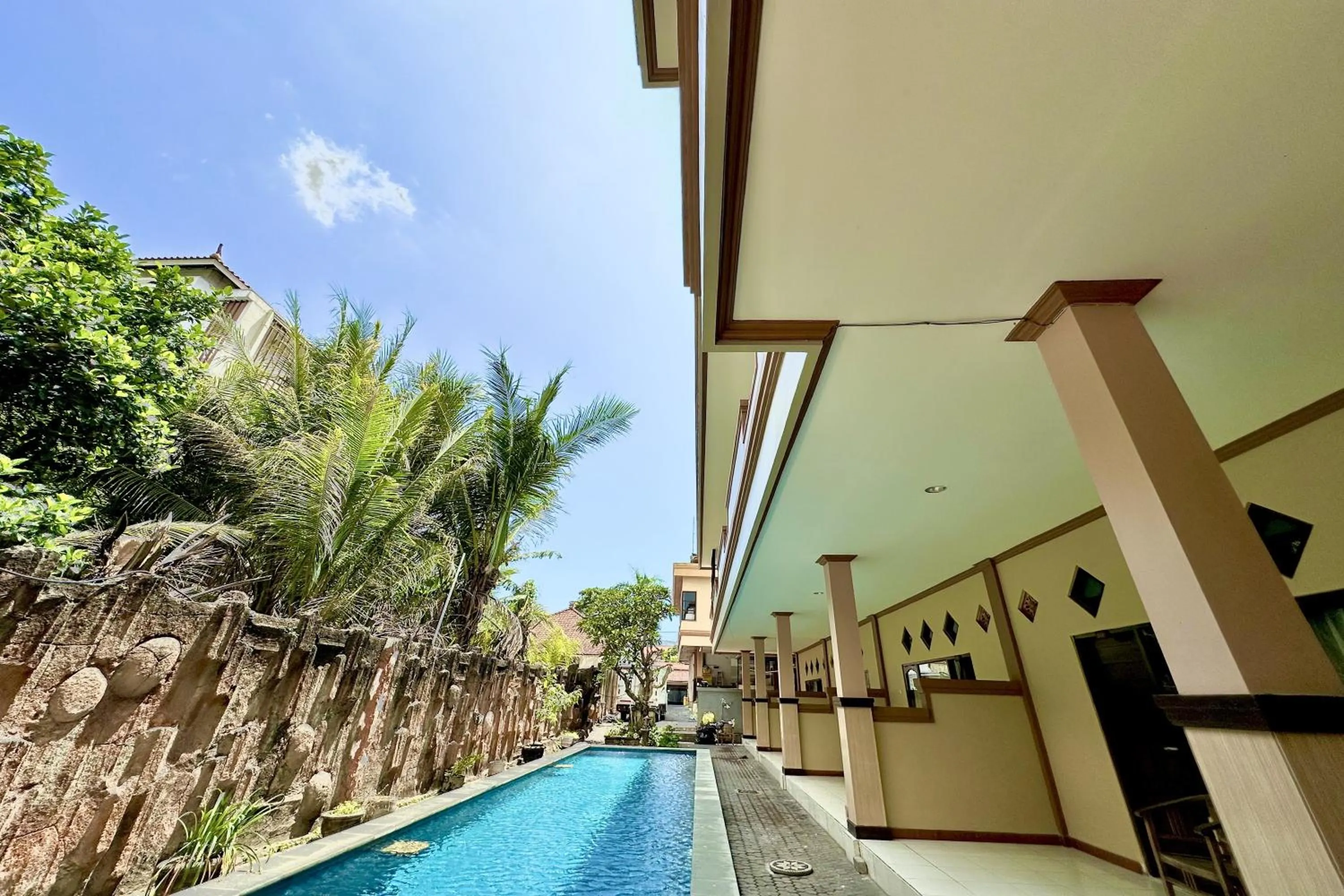 Pool view in Taxa Raya Guest House