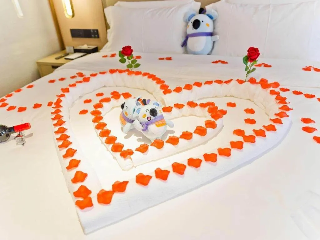 Bed in Lavande Hotel Shenzhen Dongmen Shuibeicuizhu Metro Station