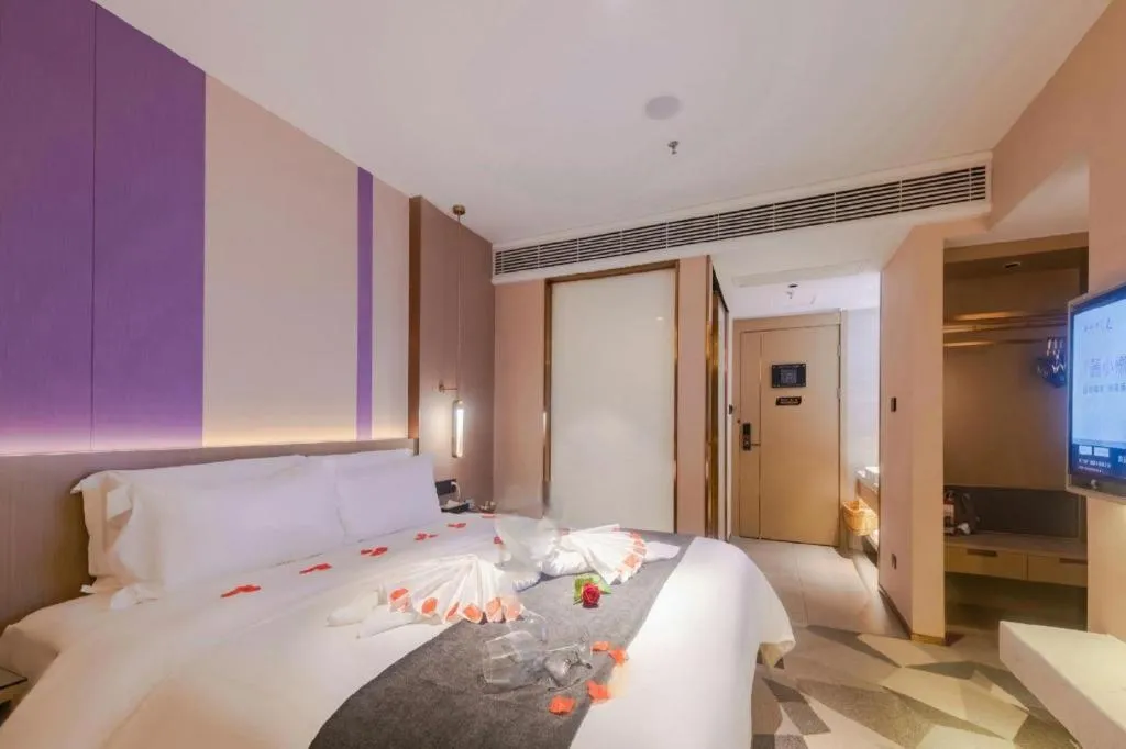 Bed in Lavande Hotel Shenzhen Dongmen Shuibeicuizhu Metro Station