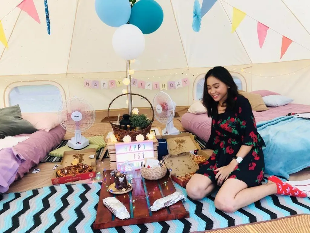 Glamping kaki singapore-Standard medium bell tent