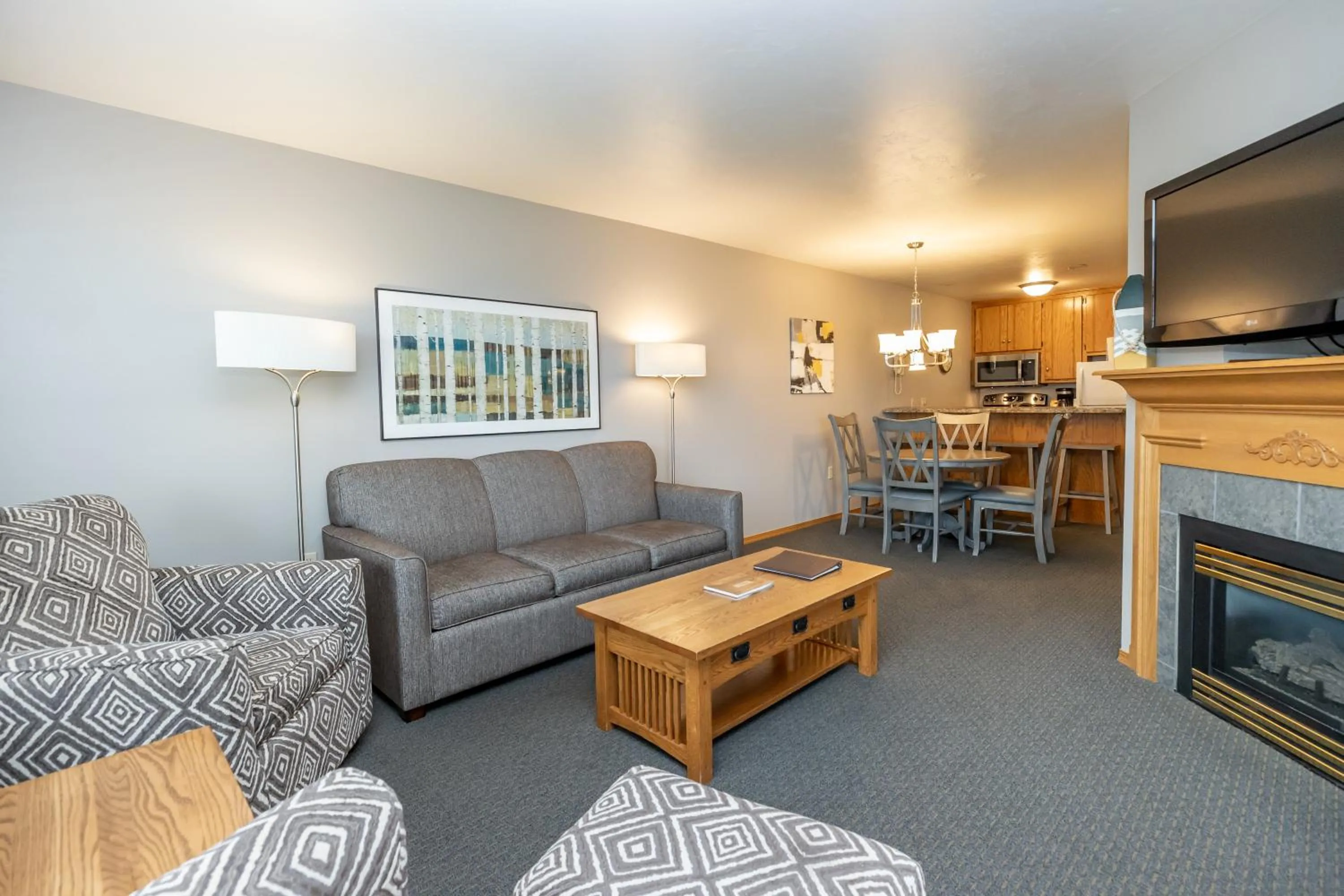 Living room in Westwood Shores Waterfront Resort