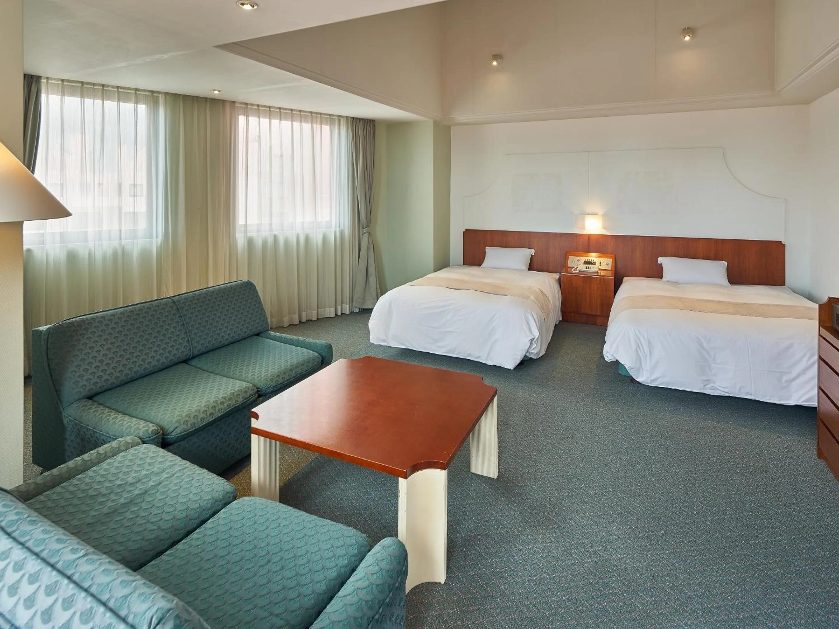 Living room, Bed in hotel VERDE