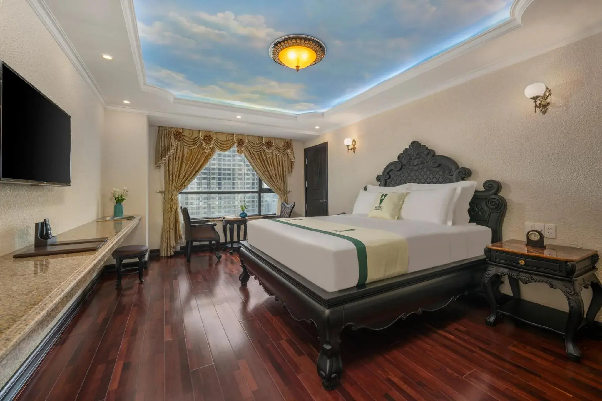 Deluxe Double Room with City View in V-Hotel Da Nang Beach Deluxe Double Room with City View in V-Hotel Da Nang Beach