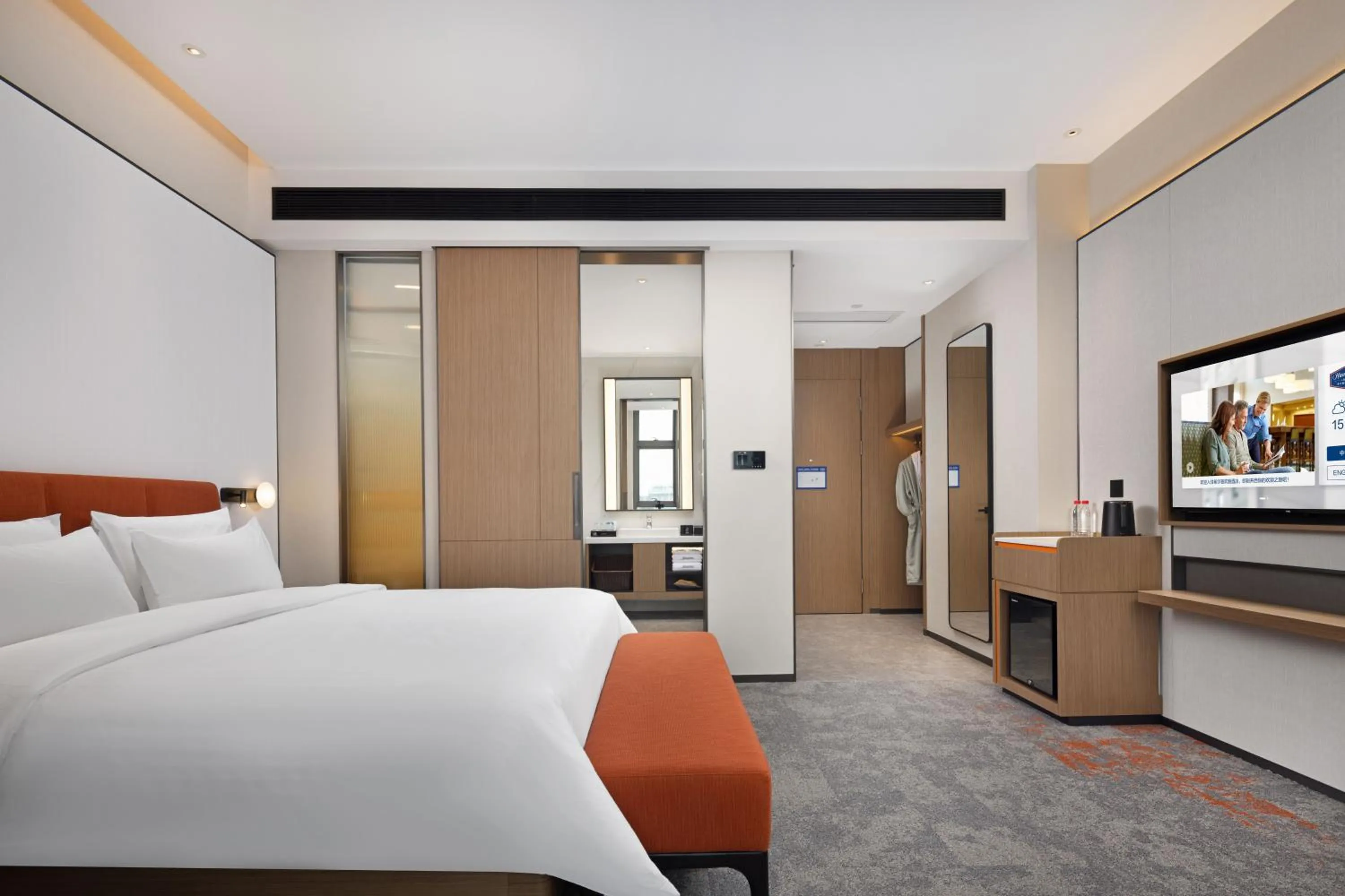 Bedroom, Bed in Hampton by Hilton Dongguan Liaobu Songshan Lake Avenue