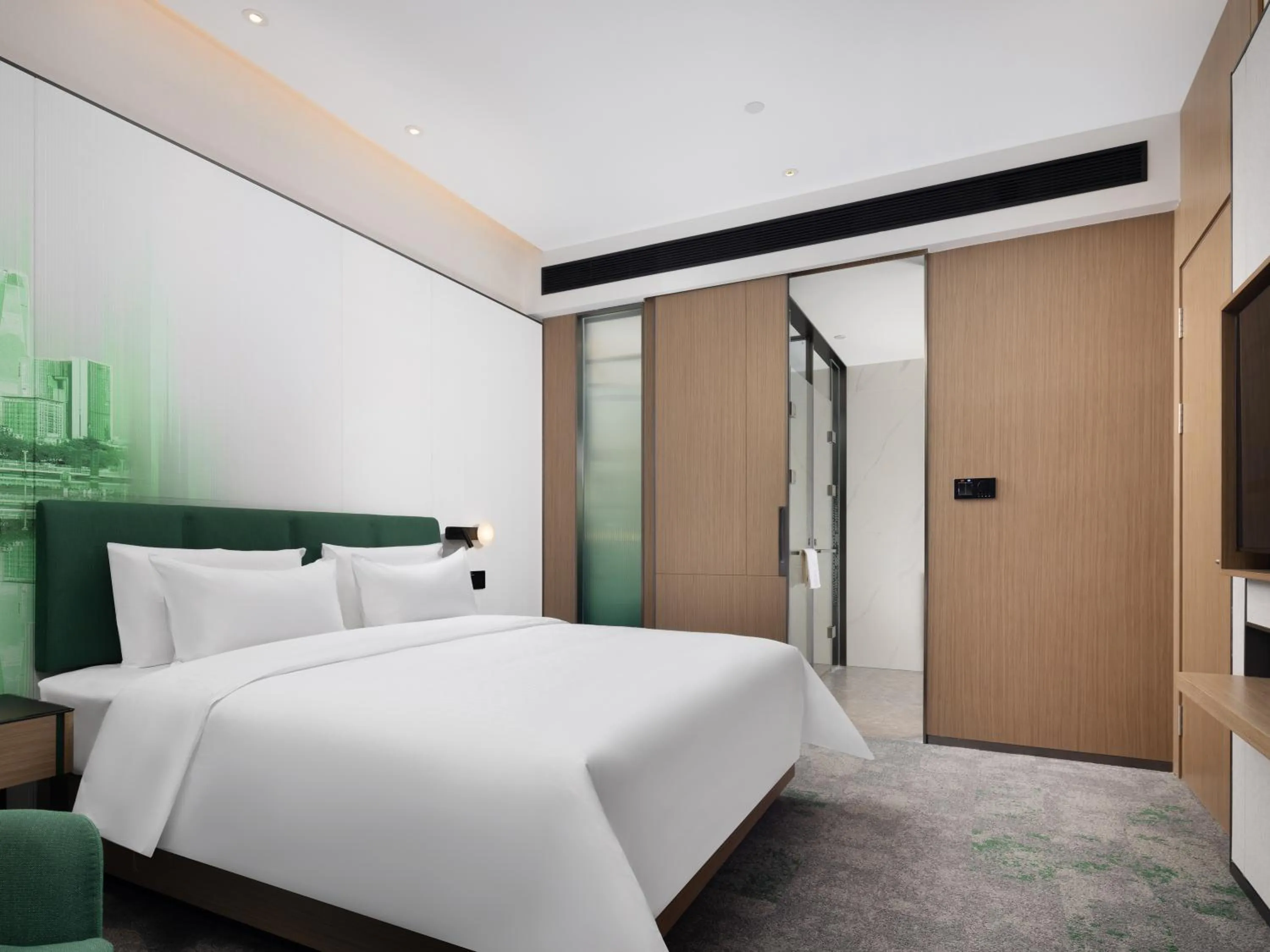Property building, Bed in Hampton by Hilton Dongguan Liaobu Songshan Lake Avenue
