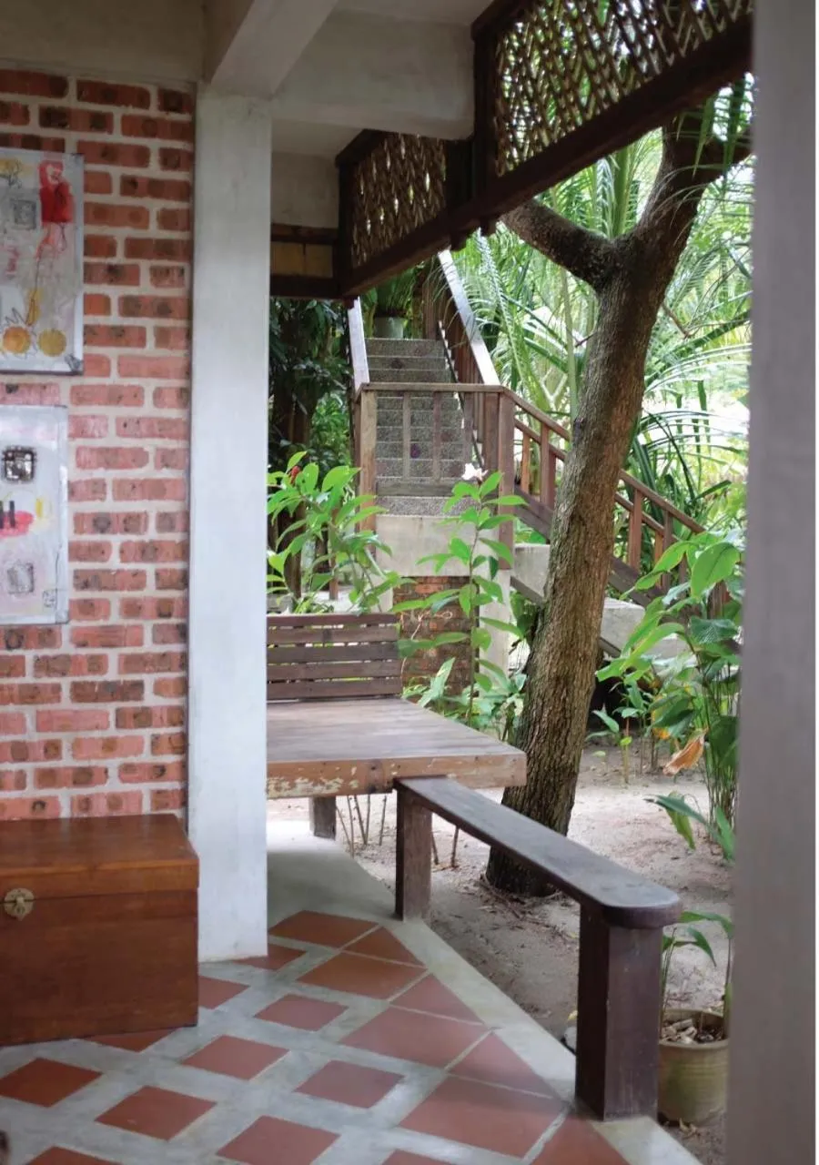 Balcony/Terrace in Panji Panji Tropical Wooden Home