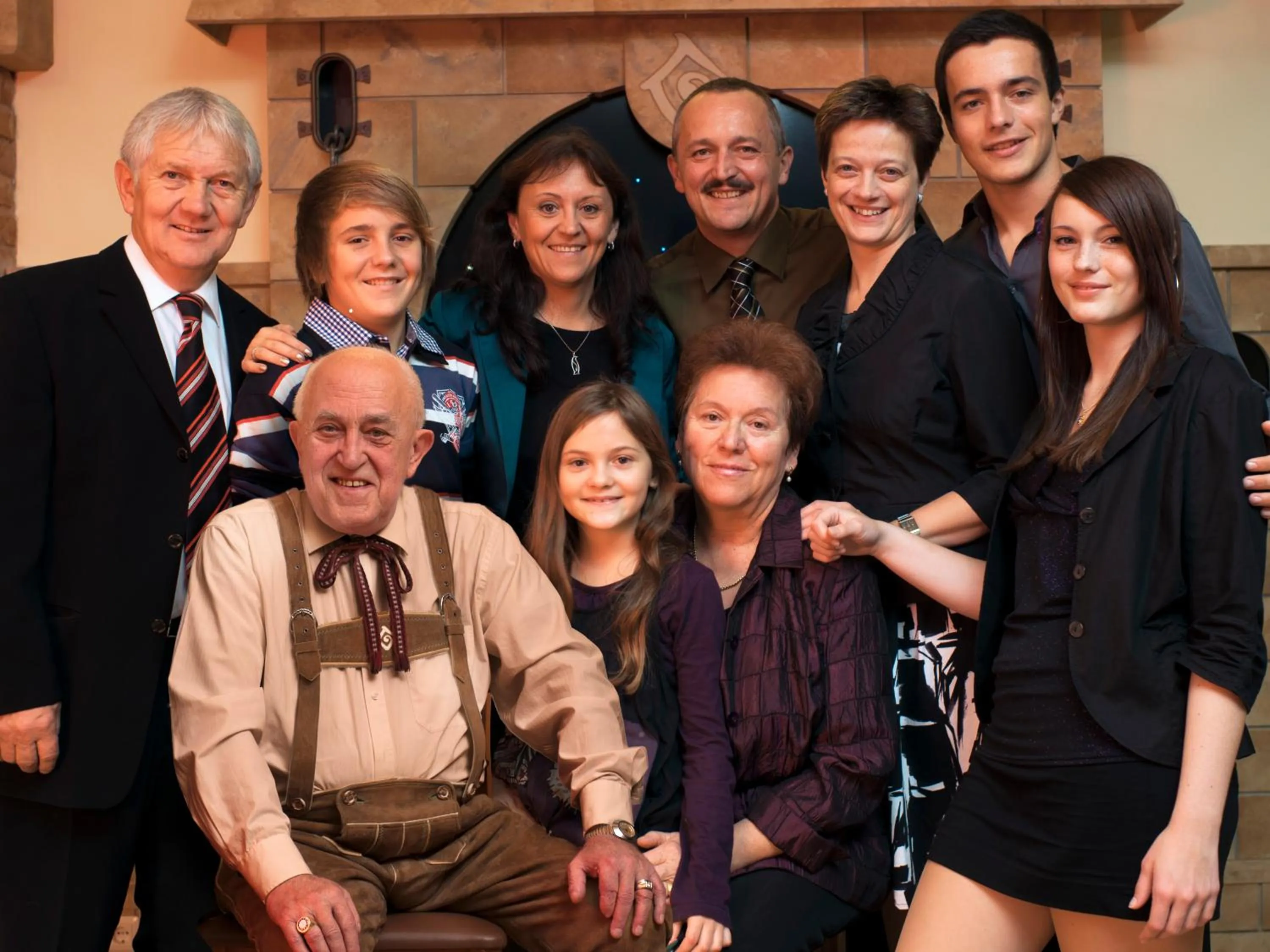 People in Ferien beim Treiber