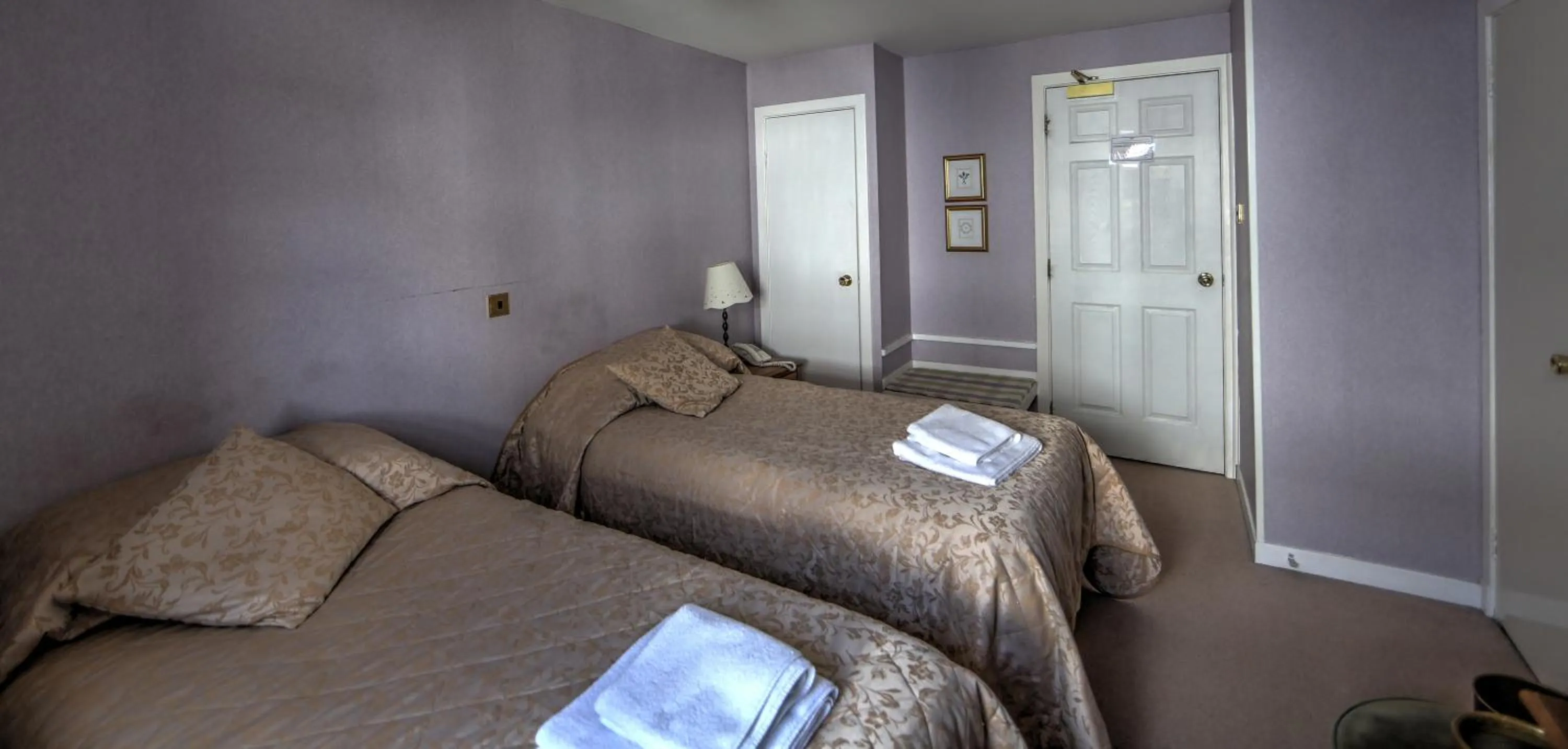 Decorative detail, Bed in Busta House Hotel