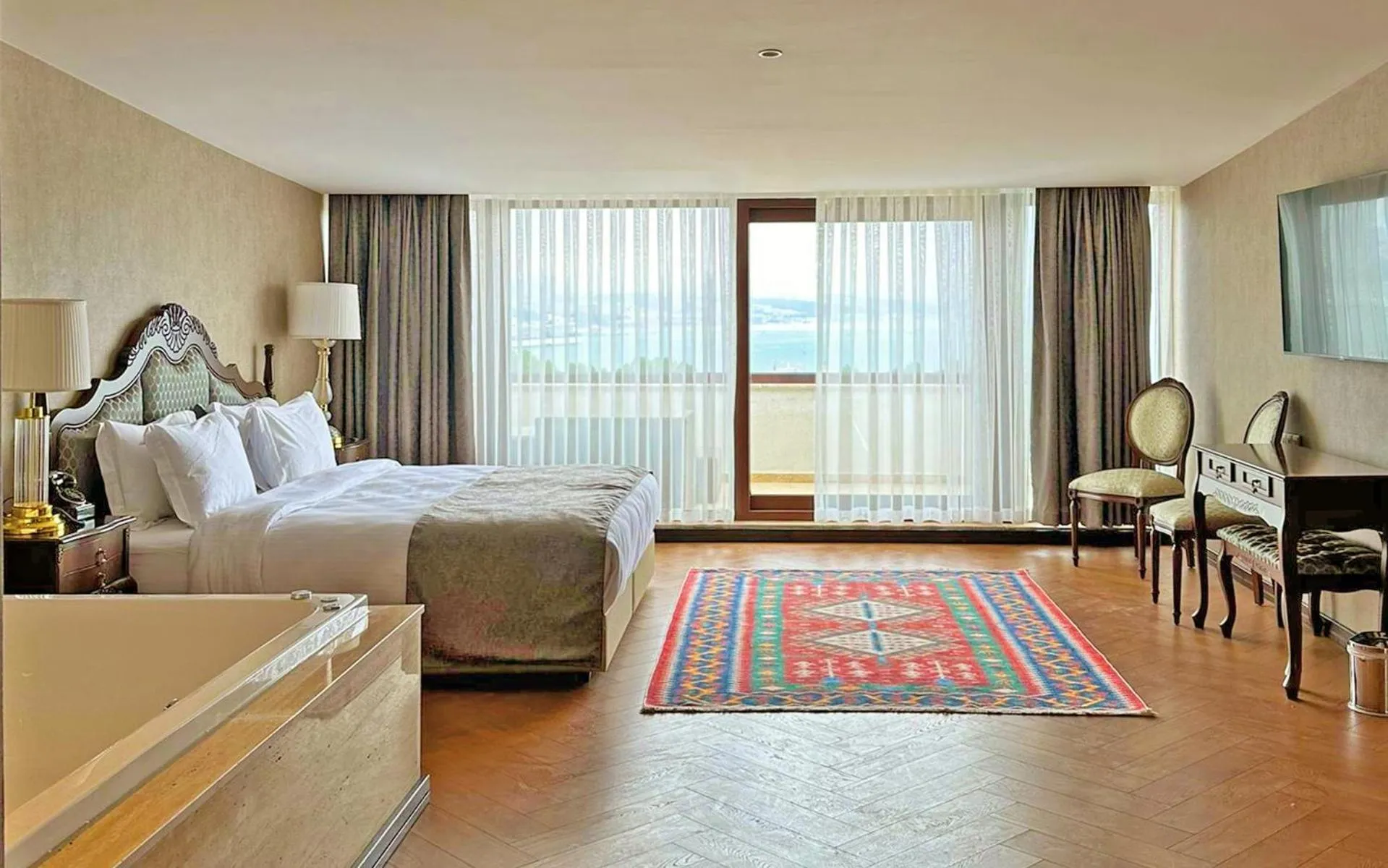 Deluxe Double Room with Balcony and Sea View in Ring Stone Hotels Old City - Special Class
