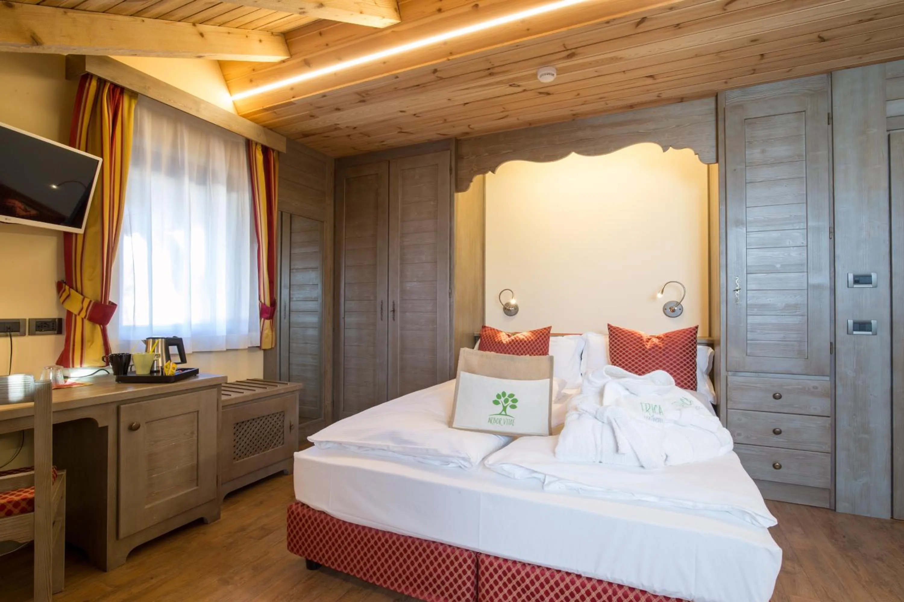 Bed in Relax Hotel Erica