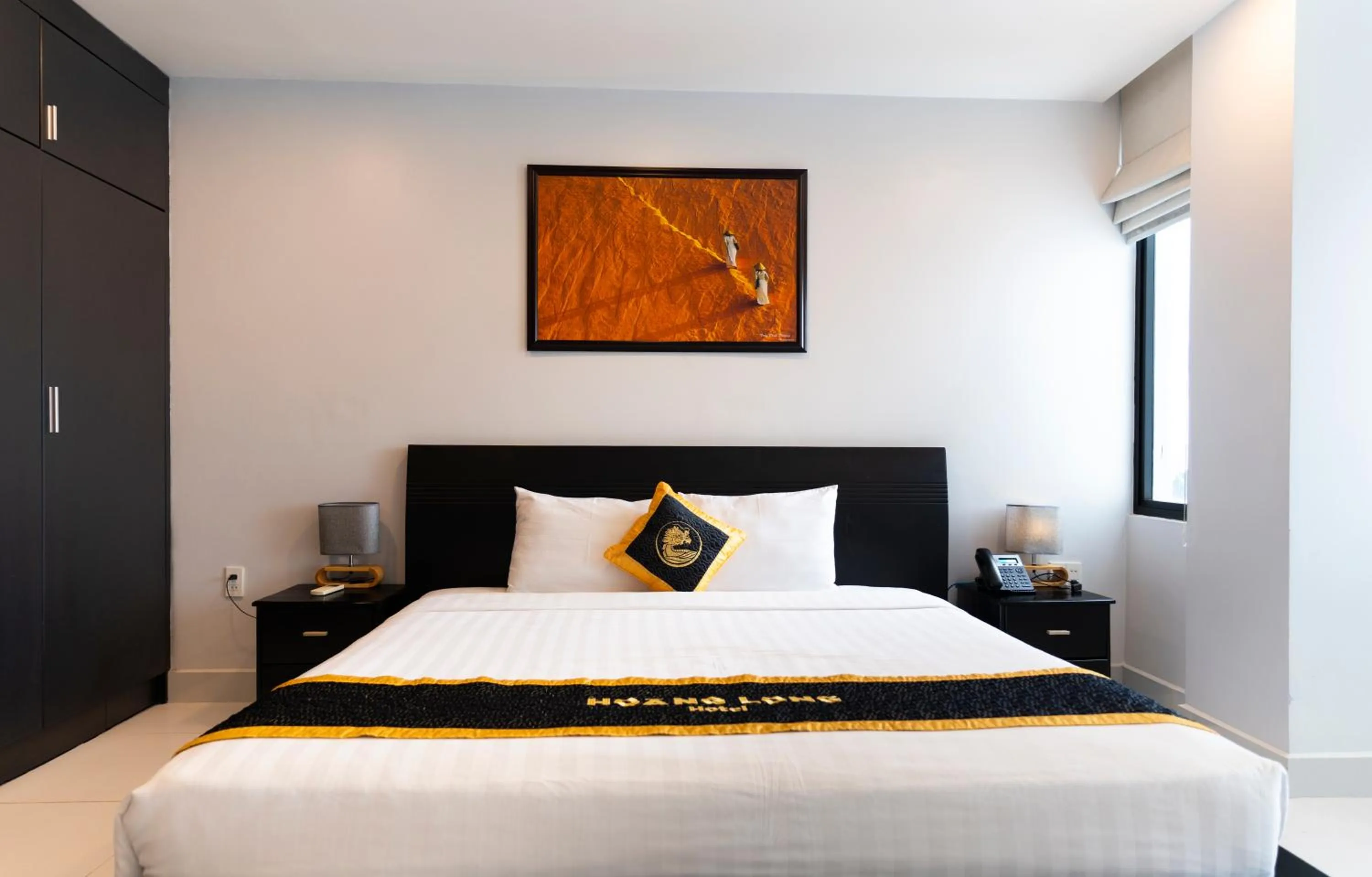 Bed in Hoang Long Hotel Phan Thiết