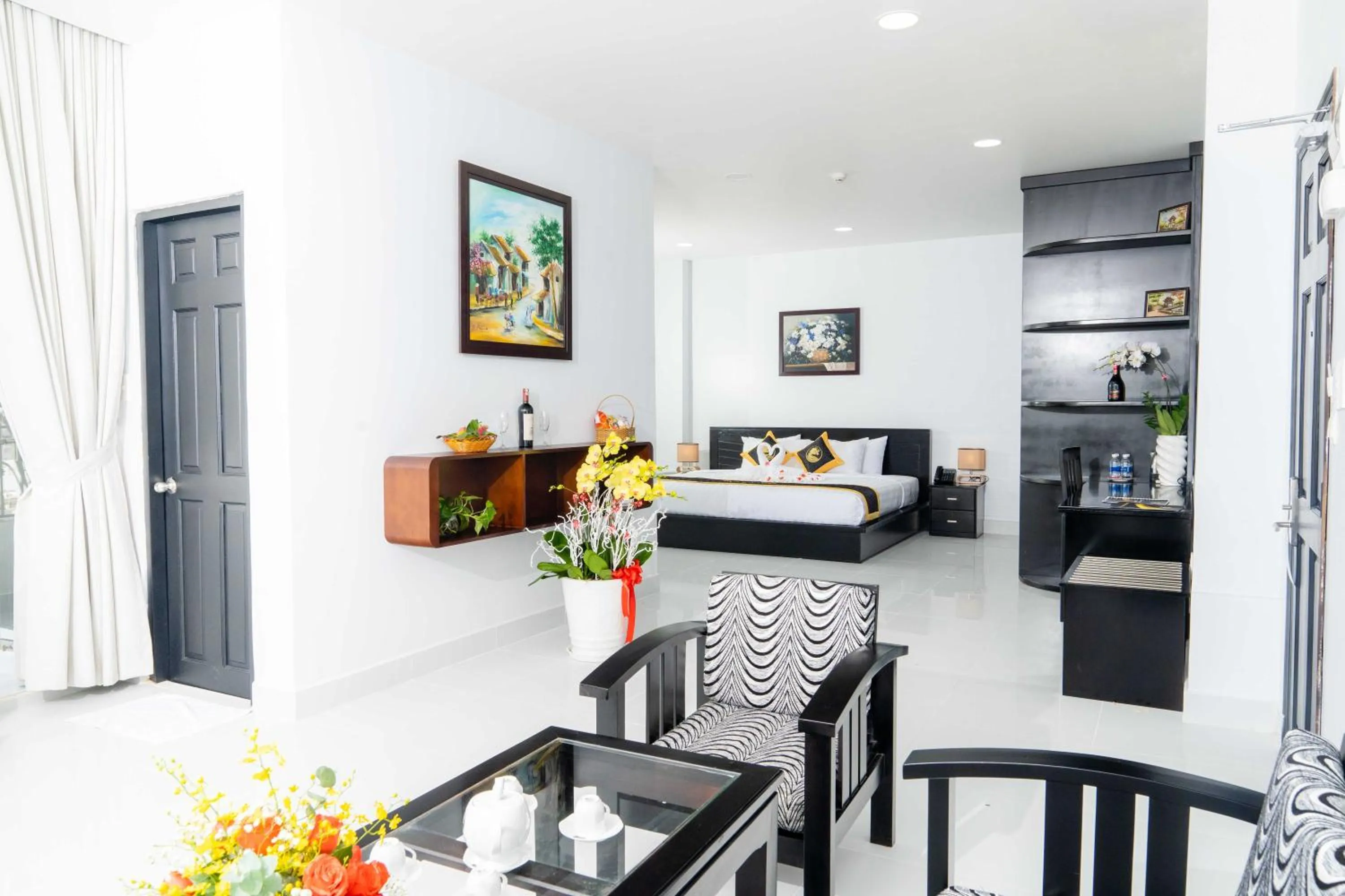 Bed in Hoang Long Hotel Phan Thiết