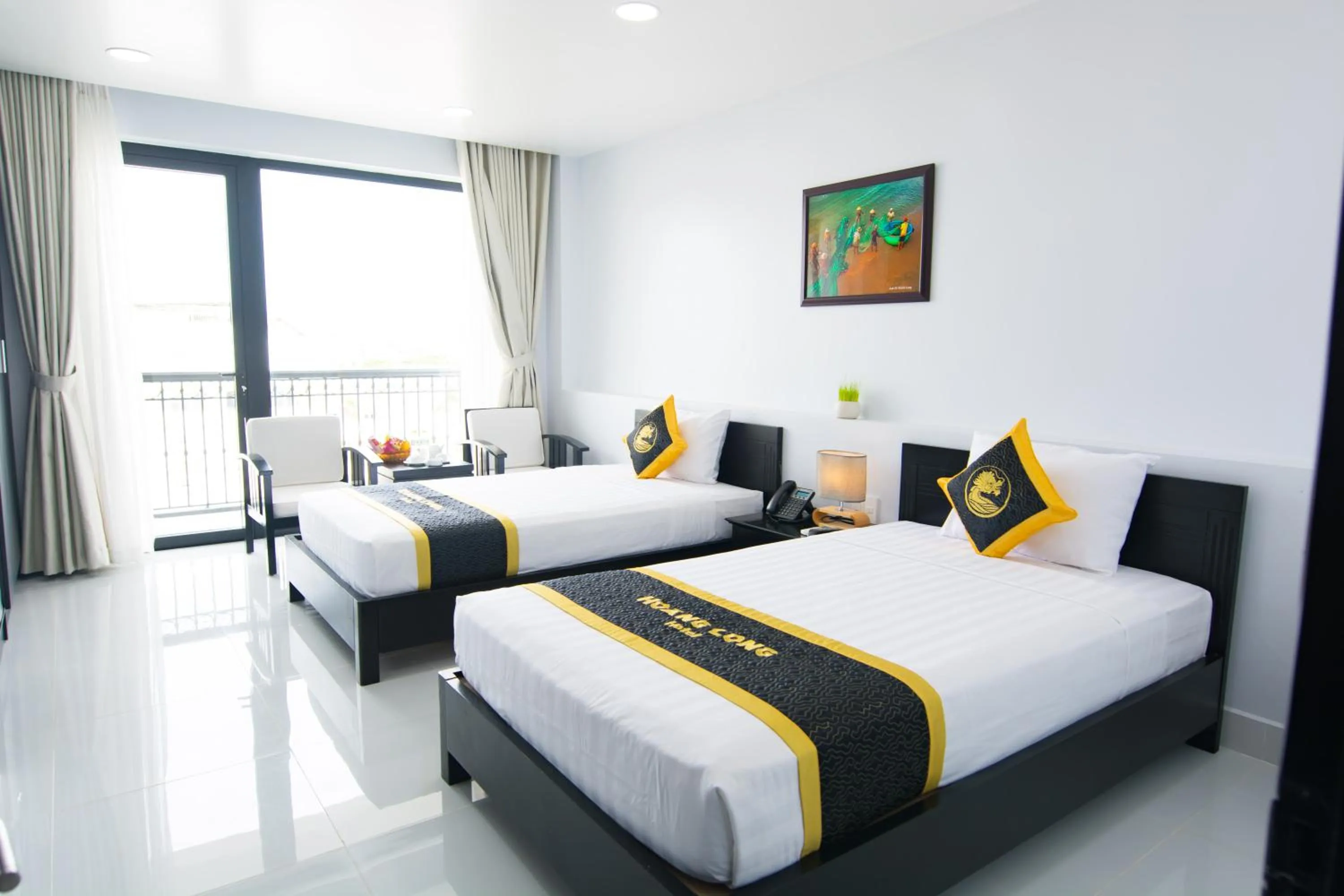 Bed in Hoang Long Hotel Phan Thiết