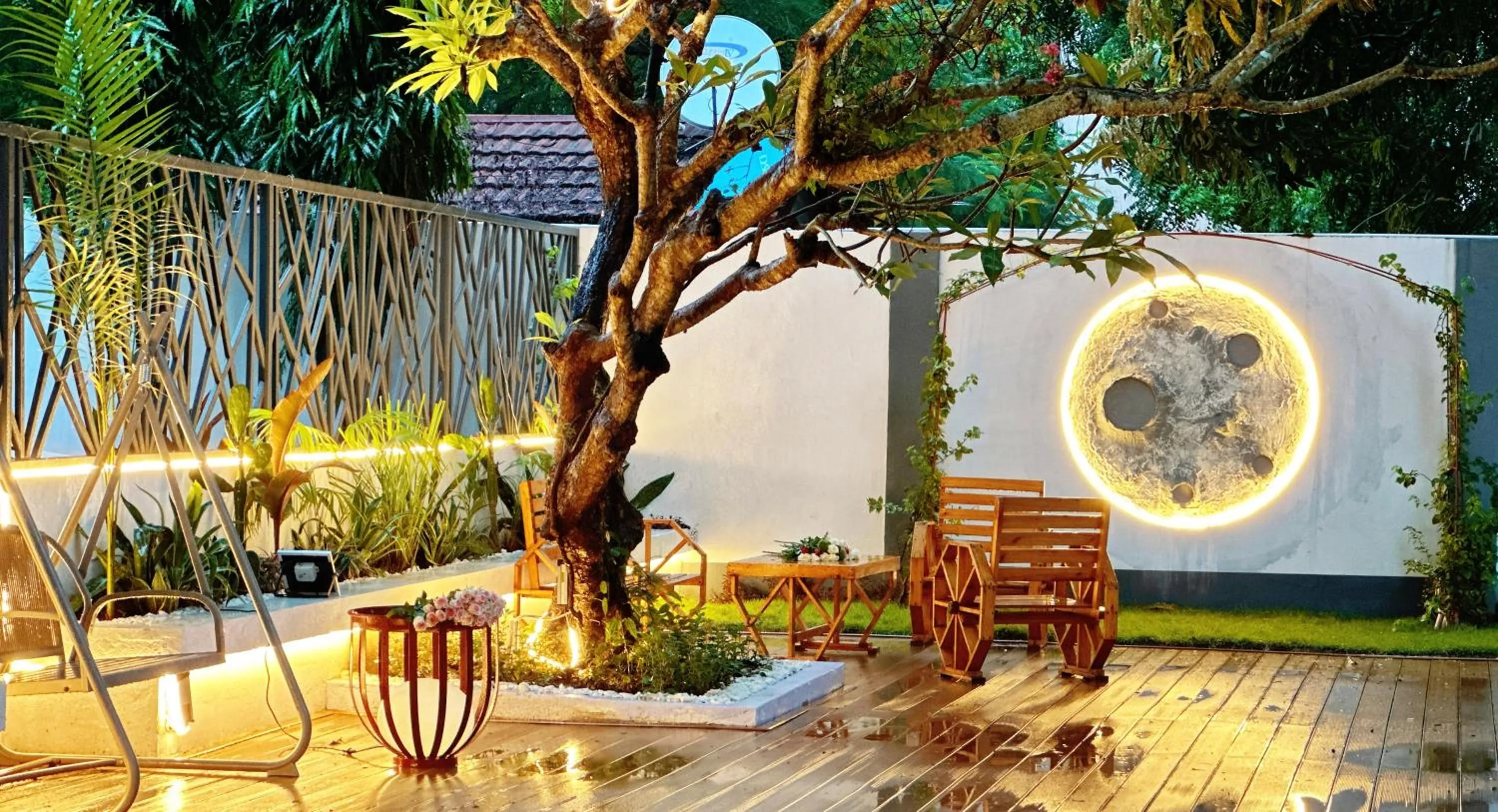 Garden view in No 33 Lodge