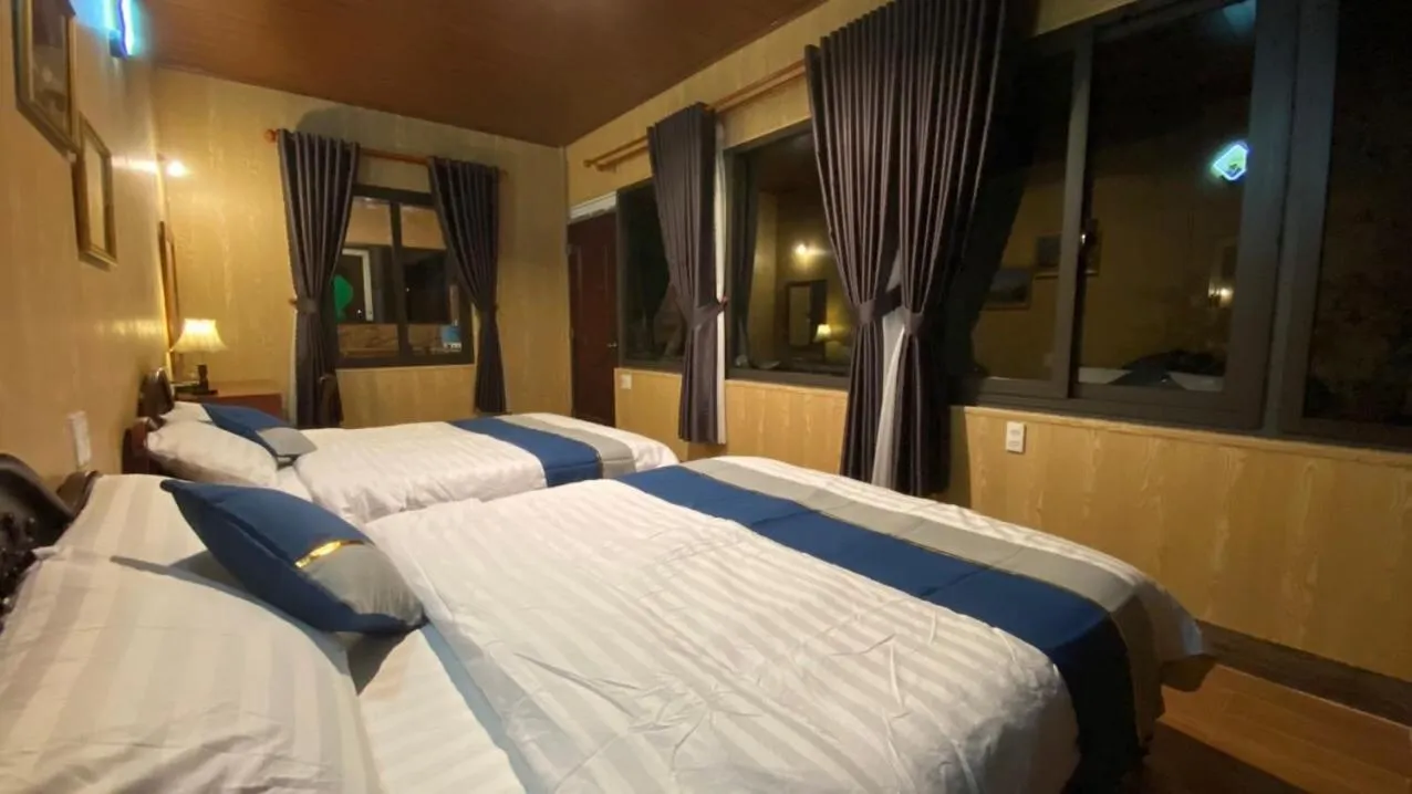 Bed in Malá home & coffee