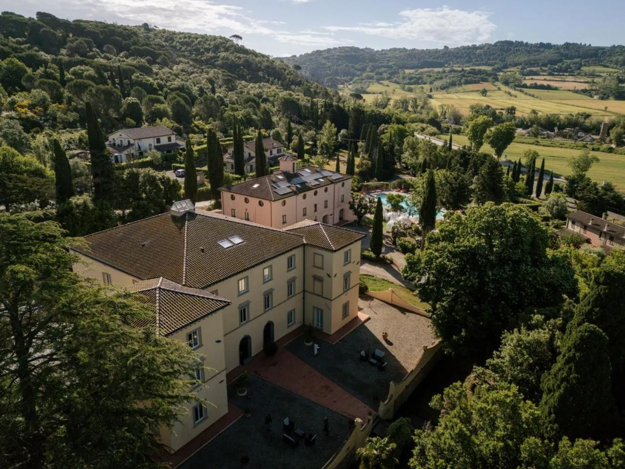 Bird's eye view in Borgo San Martino - Residence Hotel & SPA