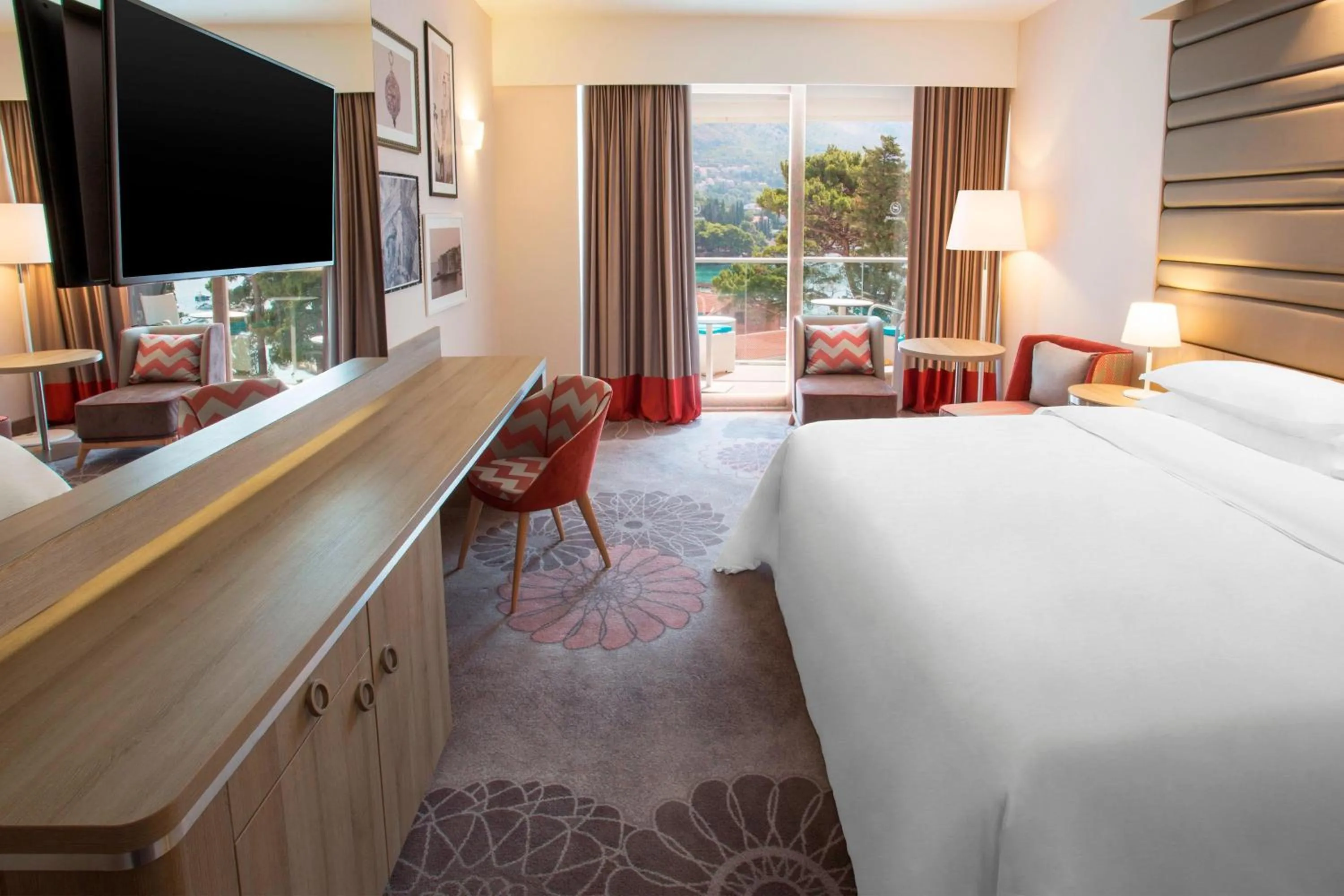 Photo of the whole room, Bed in Sheraton Dubrovnik Riviera Hotel