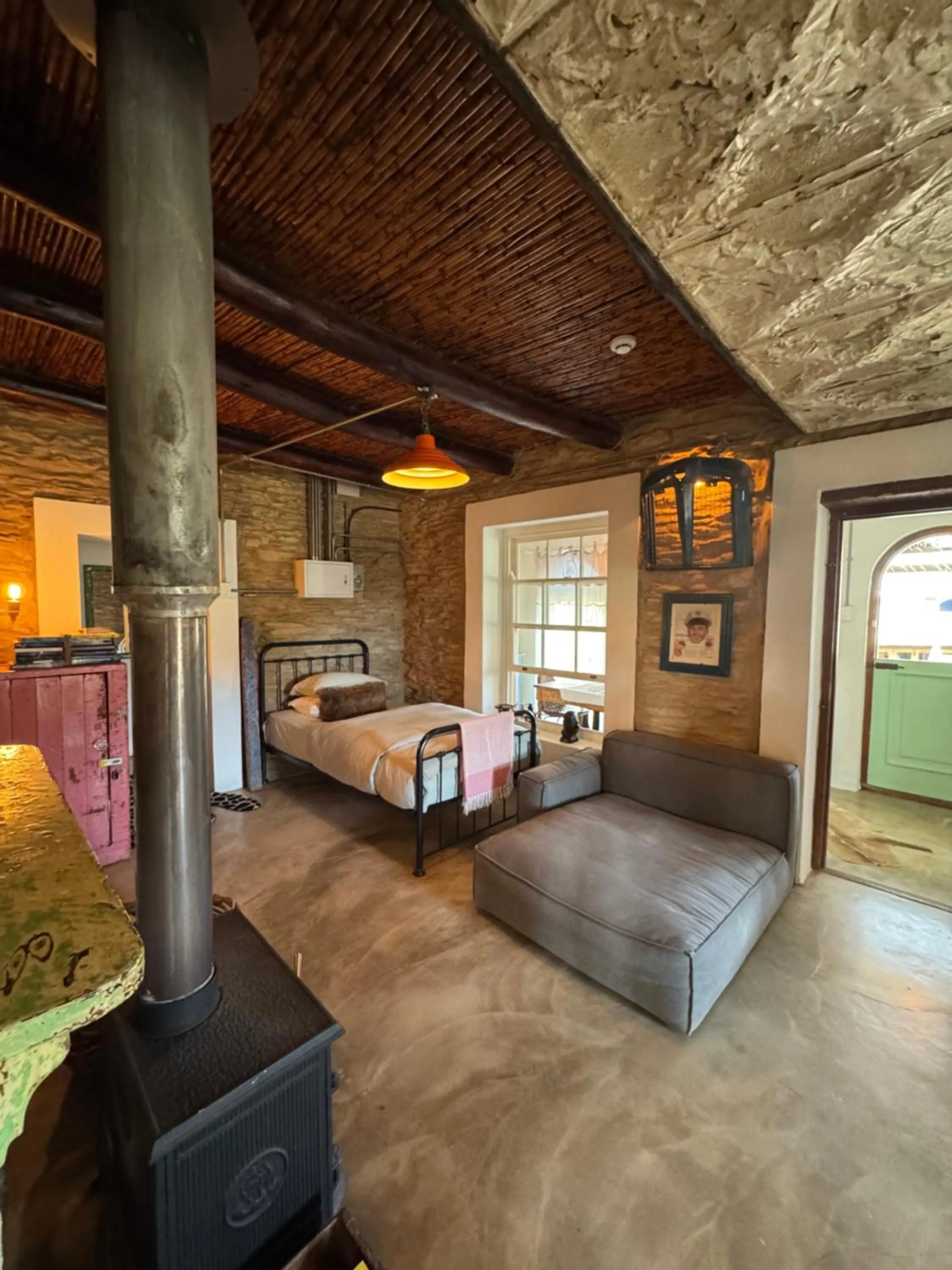 Bed in The Karoo Moon Motel