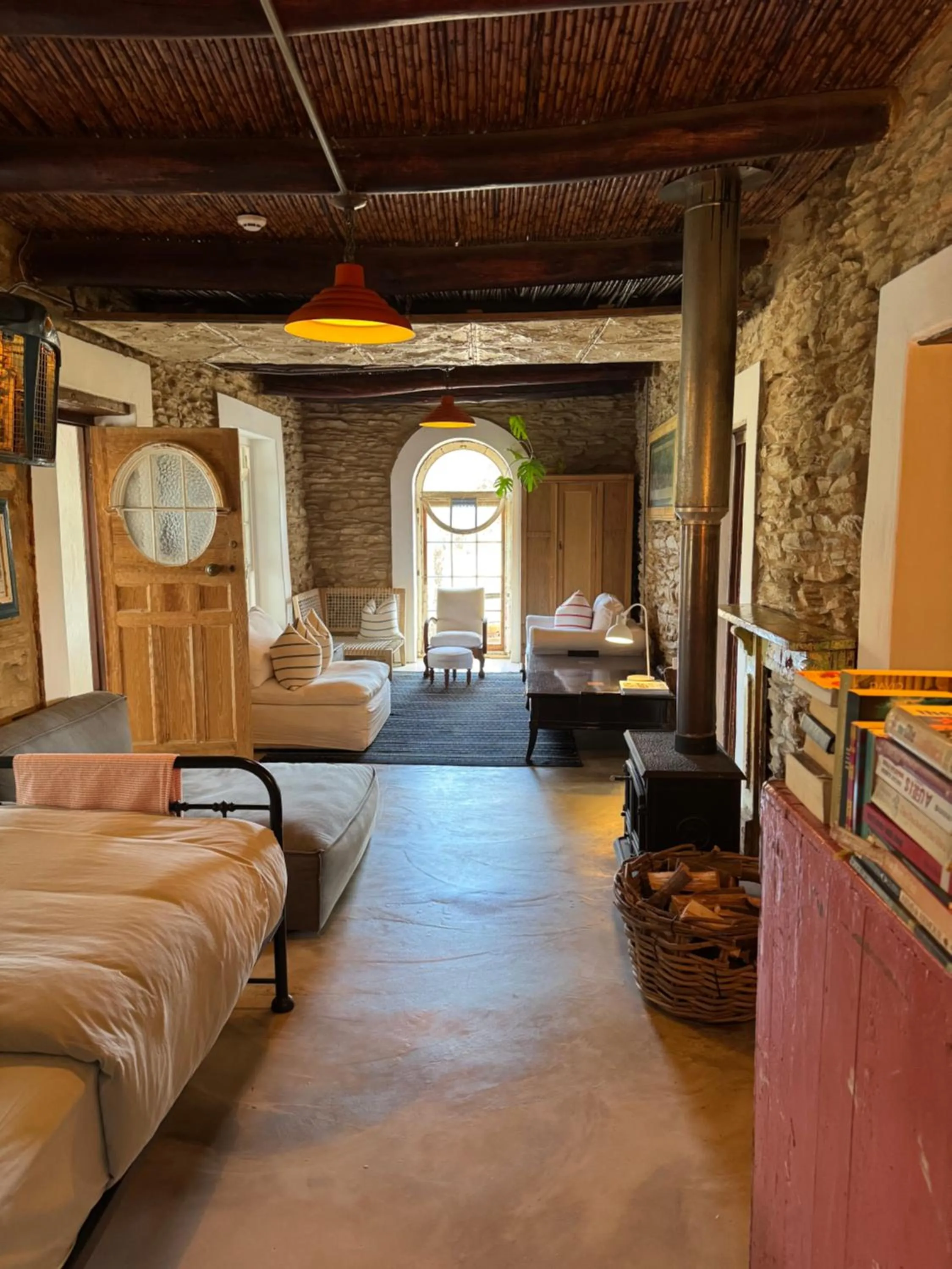 Bed in The Karoo Moon Motel