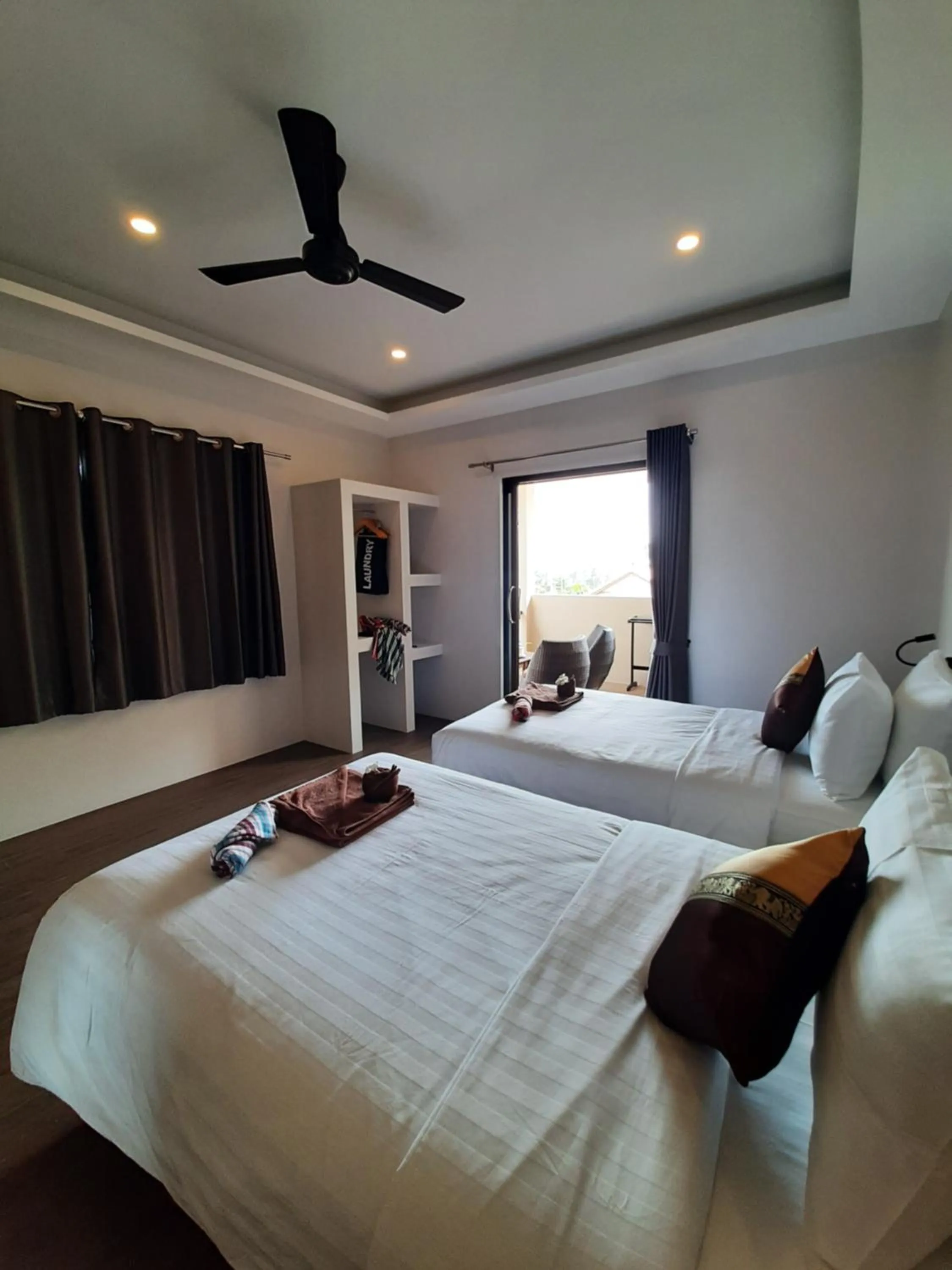 Bed in Baan Sawan Samui Resort