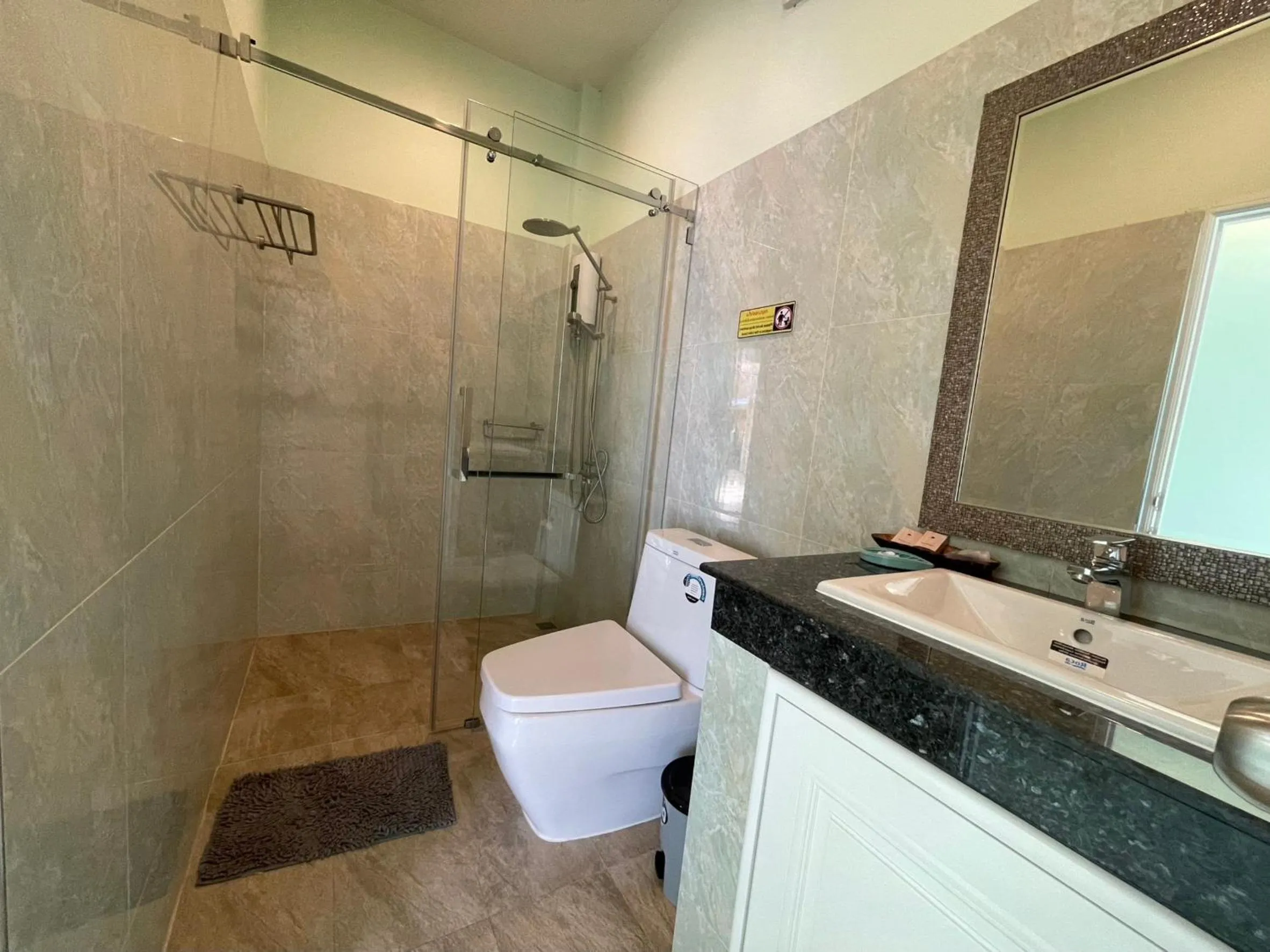 Shower in Blue Beach Bungalow